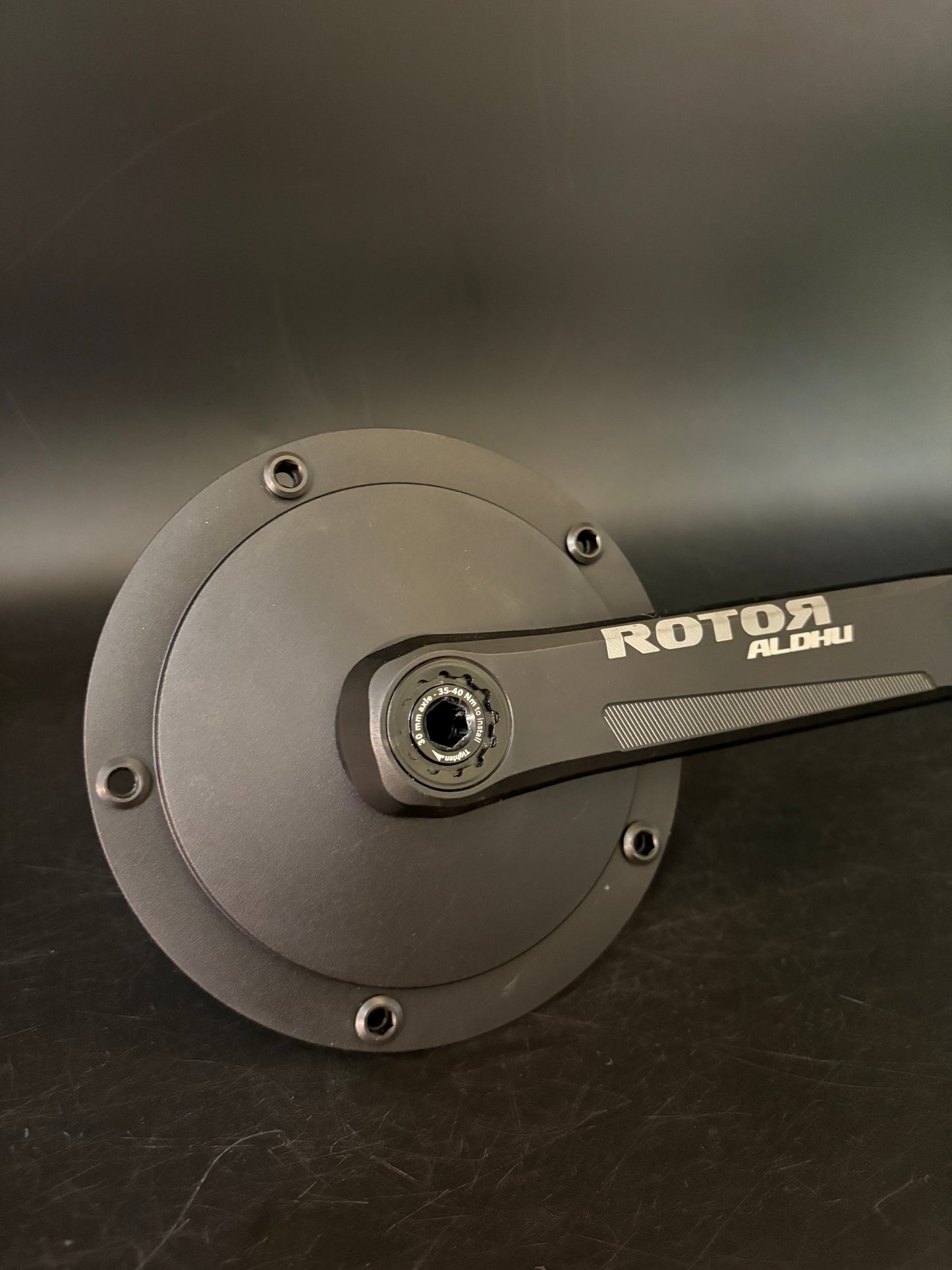 Rotor Aldhu Cranks Black 165mm