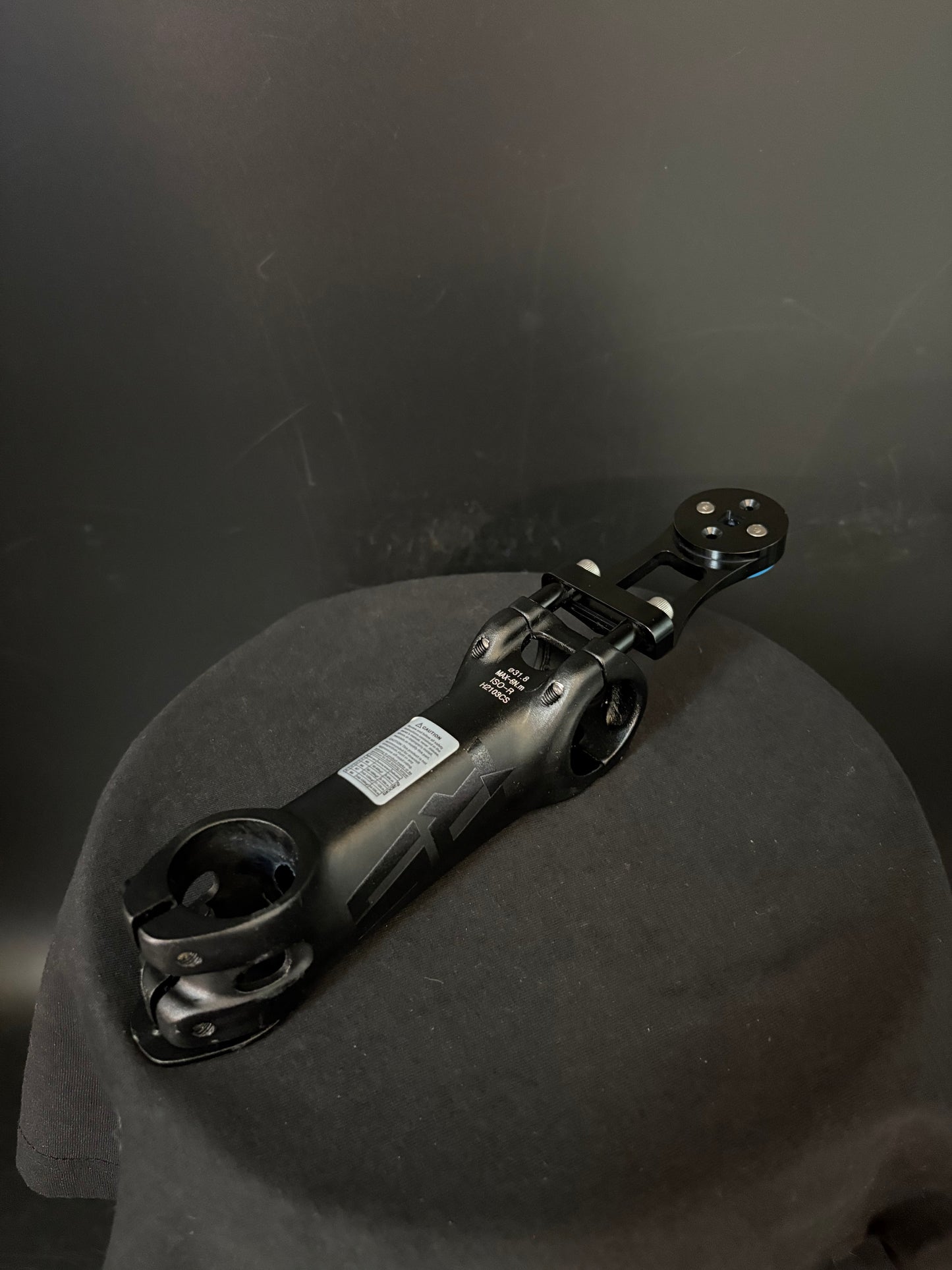 Real Speed RS-10 Alloy Stem Black 110mm 31.8 7deg w/ Computer Mount