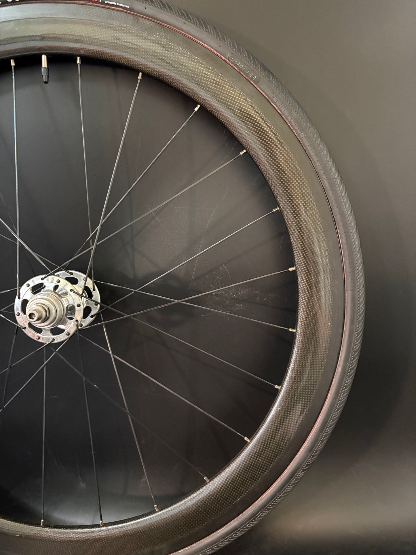 Unbranded 50mm Carbon Clincher / Paul Rear Wheel 24h