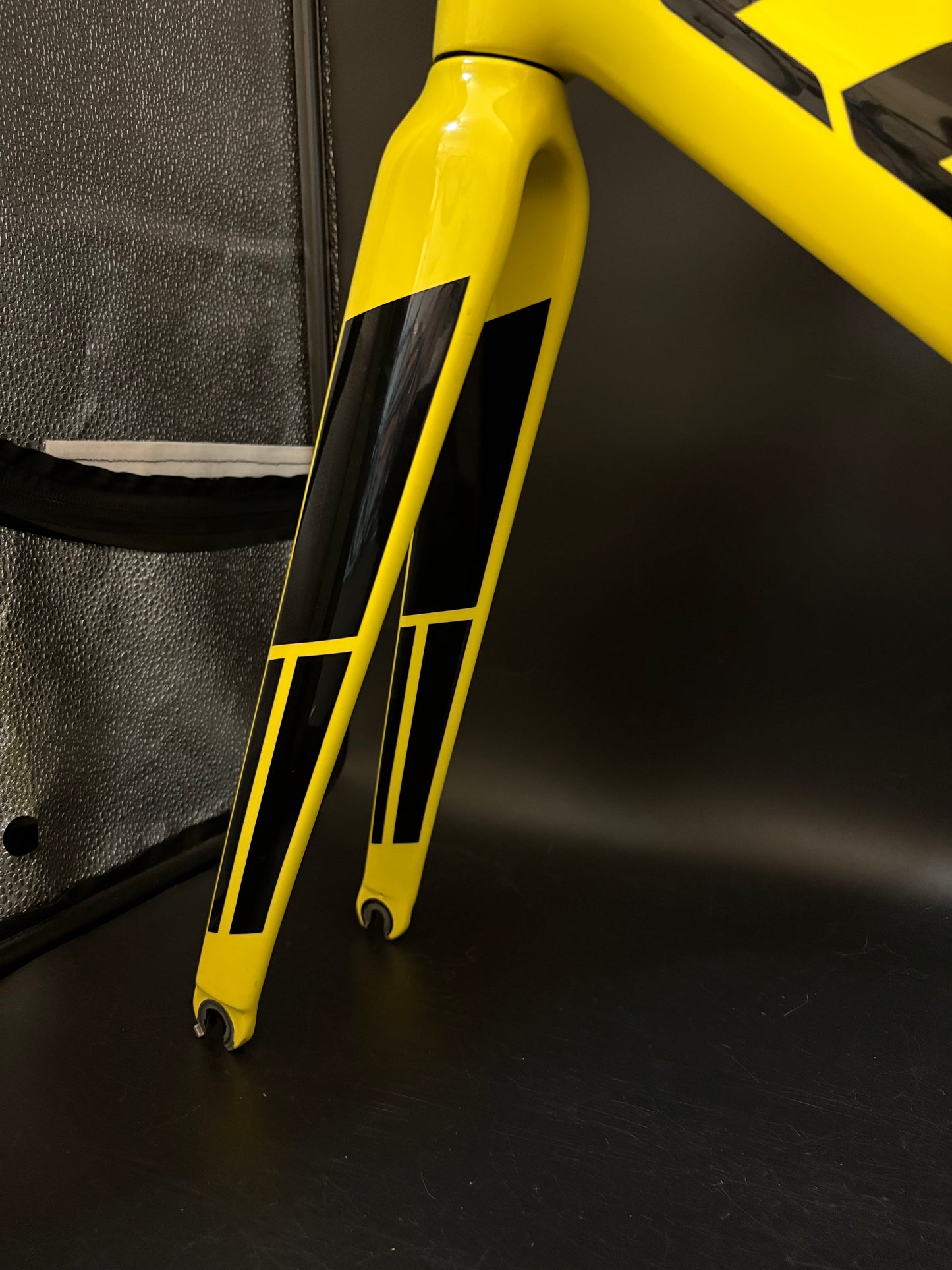 Look 875 Madison Frameset Yellow Carbon Small