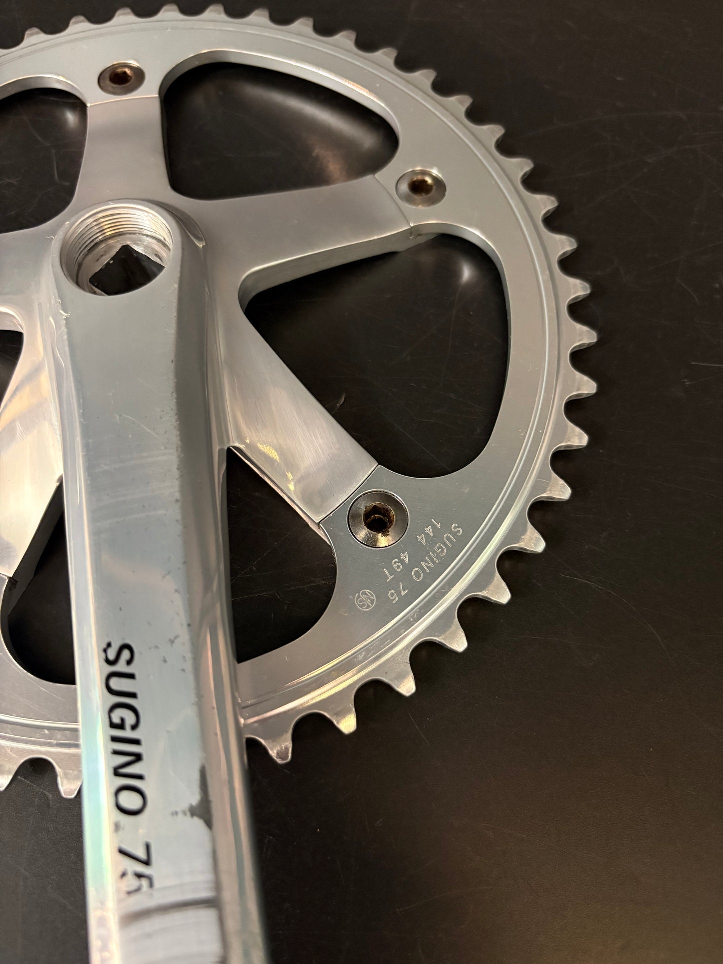 Sugino 75 Crankset Silver 165mm 49t