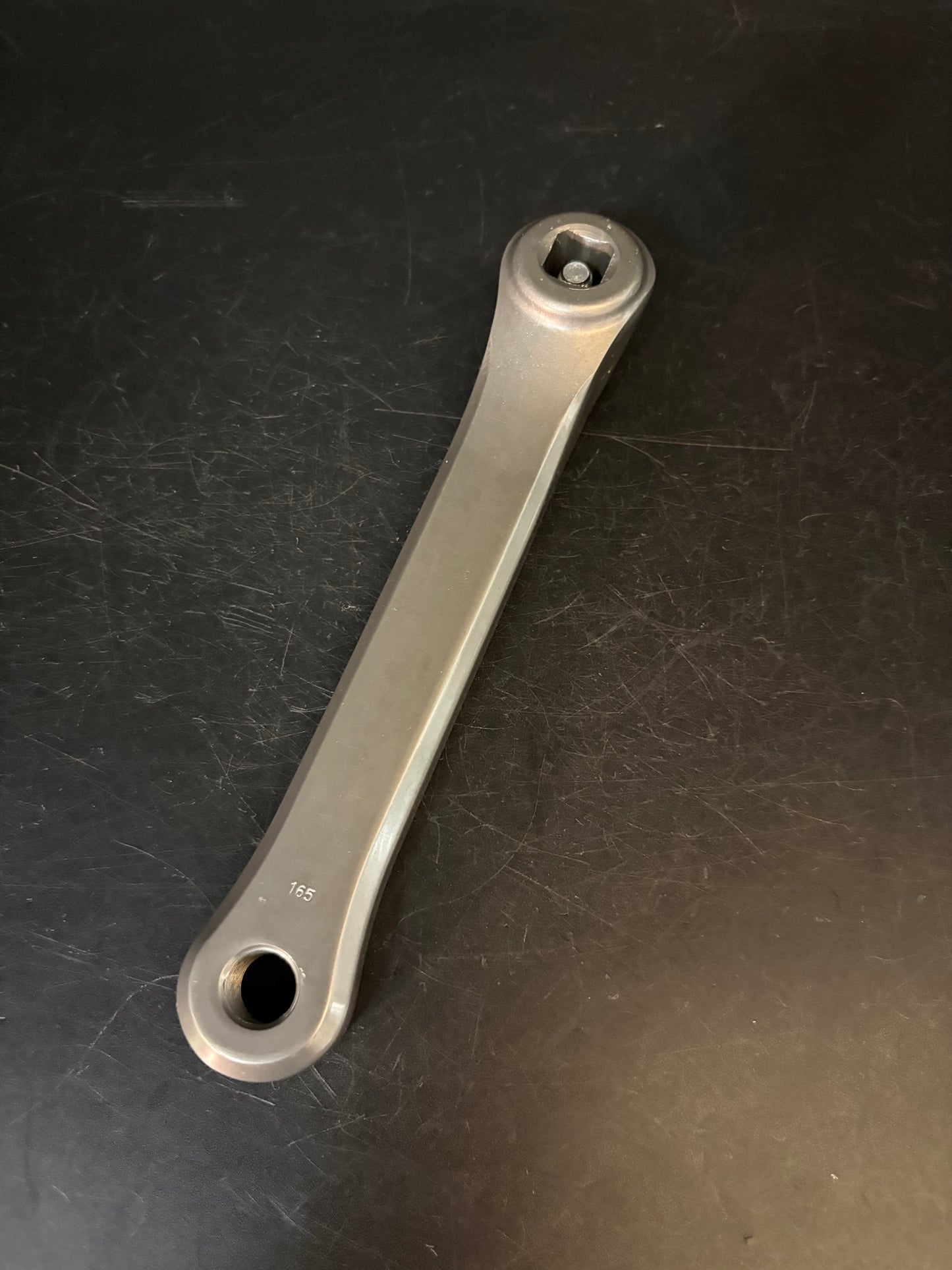 Affinity Pro Track Crankset Hard Ano Grey 165mm 49t