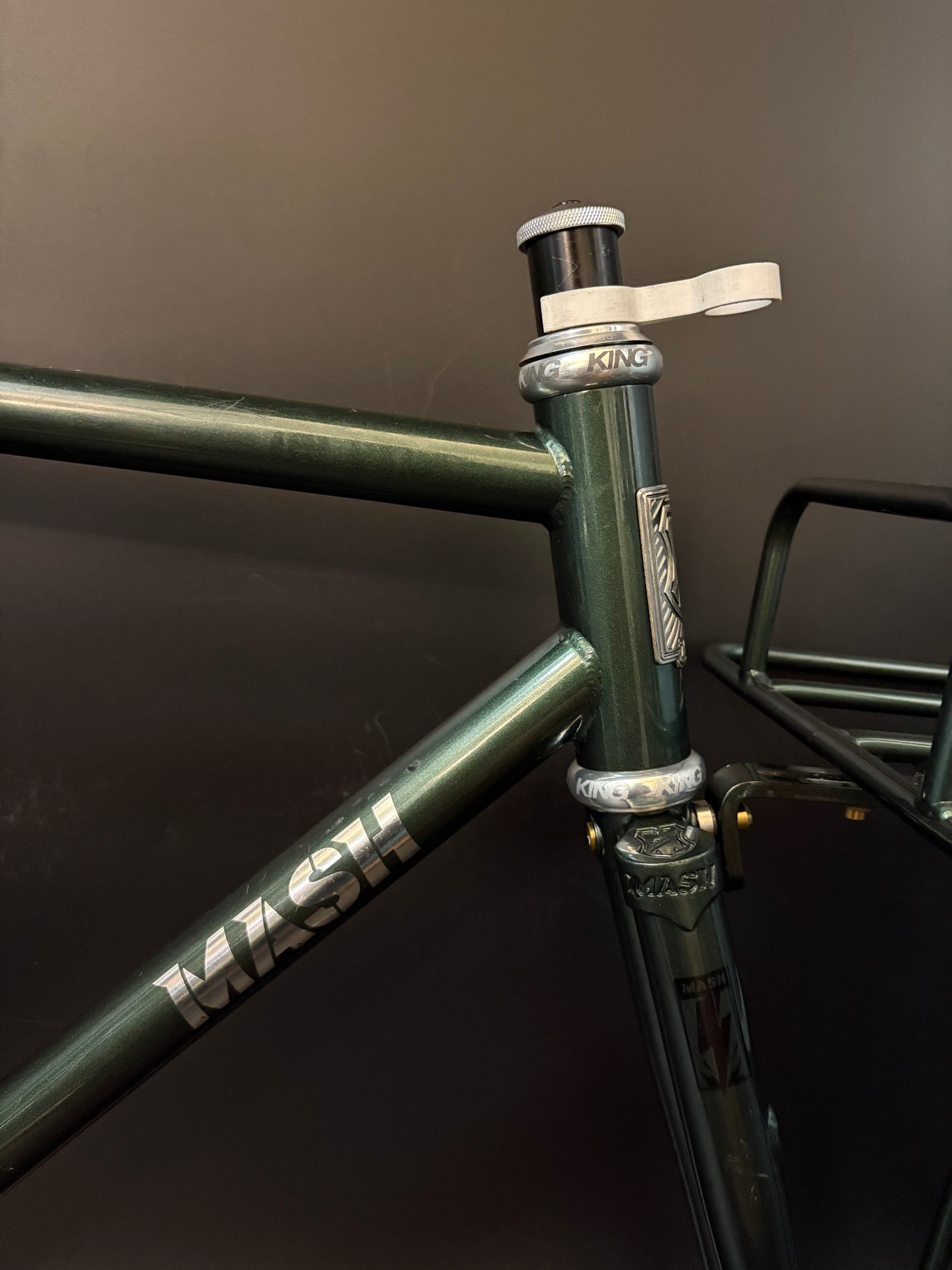 Mash Steel Frameset Green 55cm w/ Mash Rack + Camo ILE x Mash Rack Bag