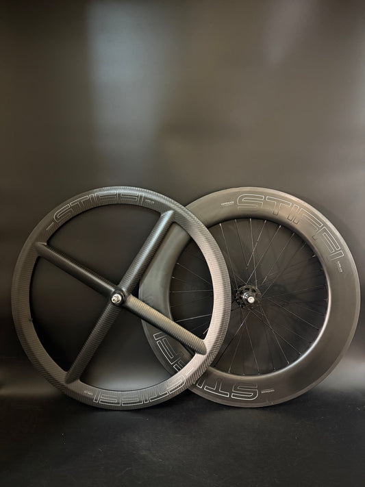 Stiffi 4 Spoke Front + 88mm Carbon Rear Wheelset 32h