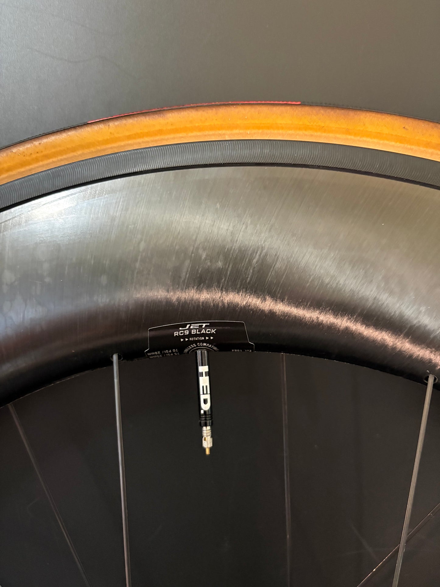 HED Jet RC9 Black Wheelset Carbon Clincher 24h