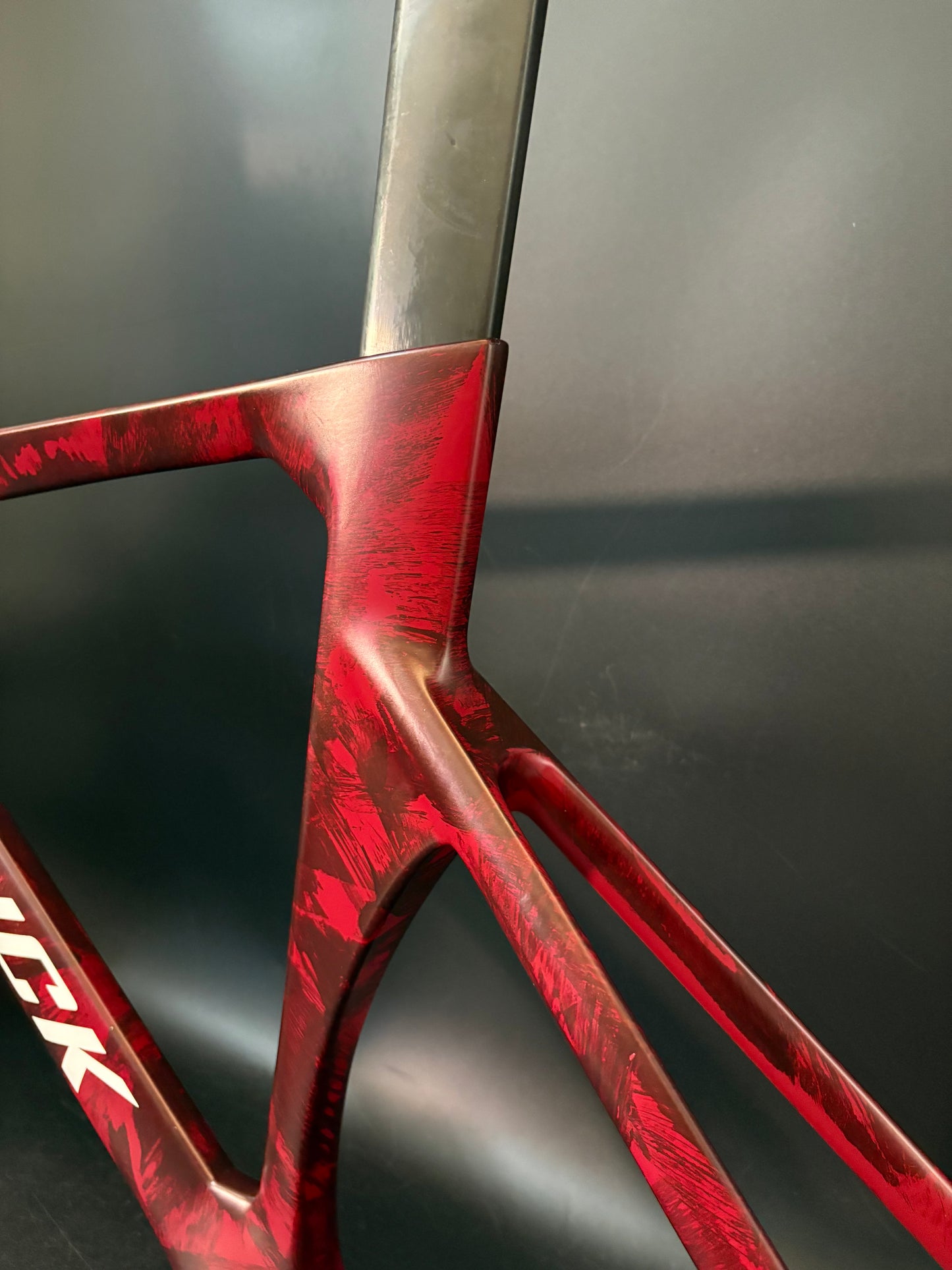 Hedrick Carbon Frameset Red Marble 50cm ST 56cm TT
