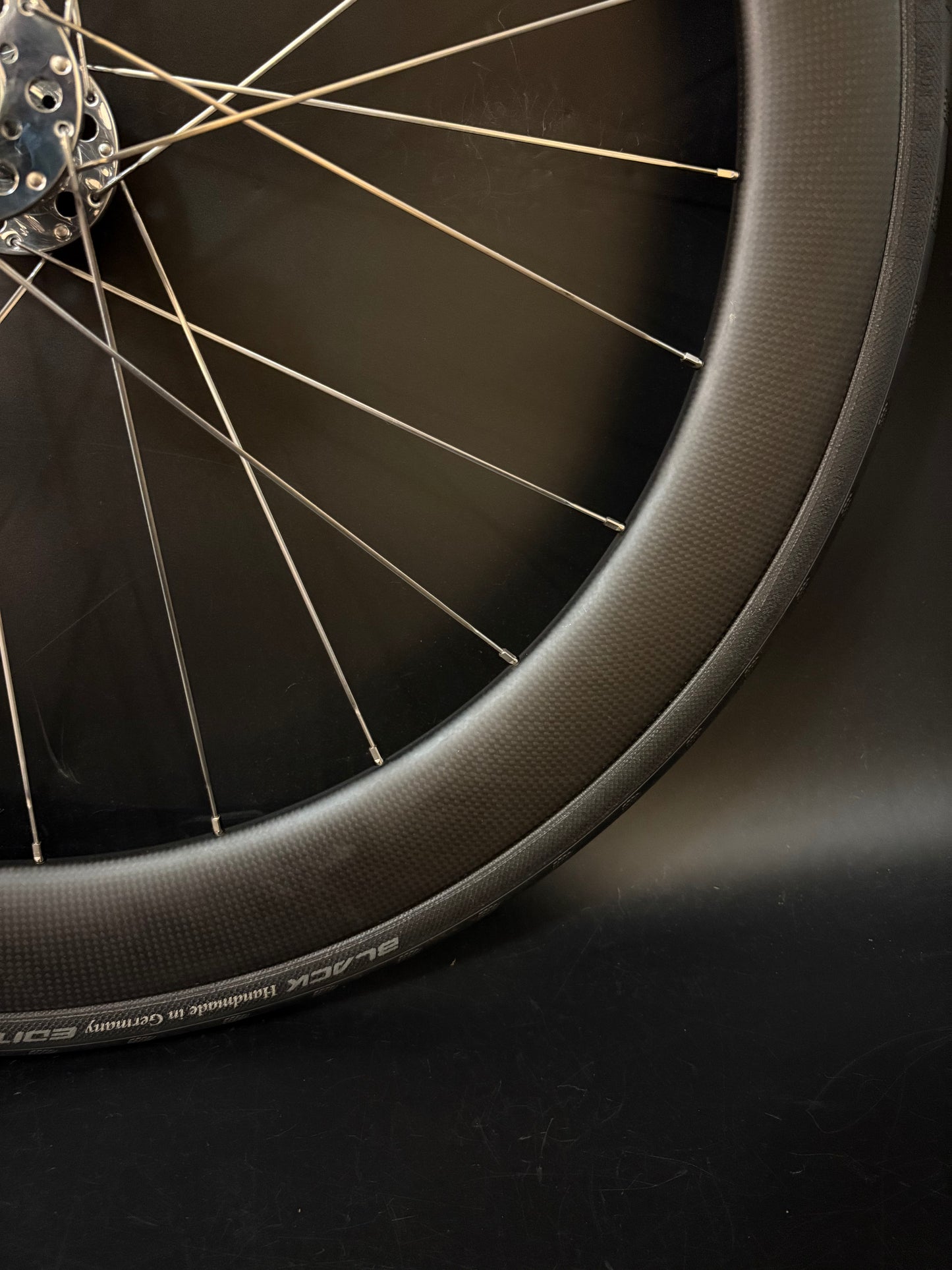 Light Bicycle R55 + R65 Carbon Clincher Rims / Phil Wood Pro HF Silver Wheelset 24/28h