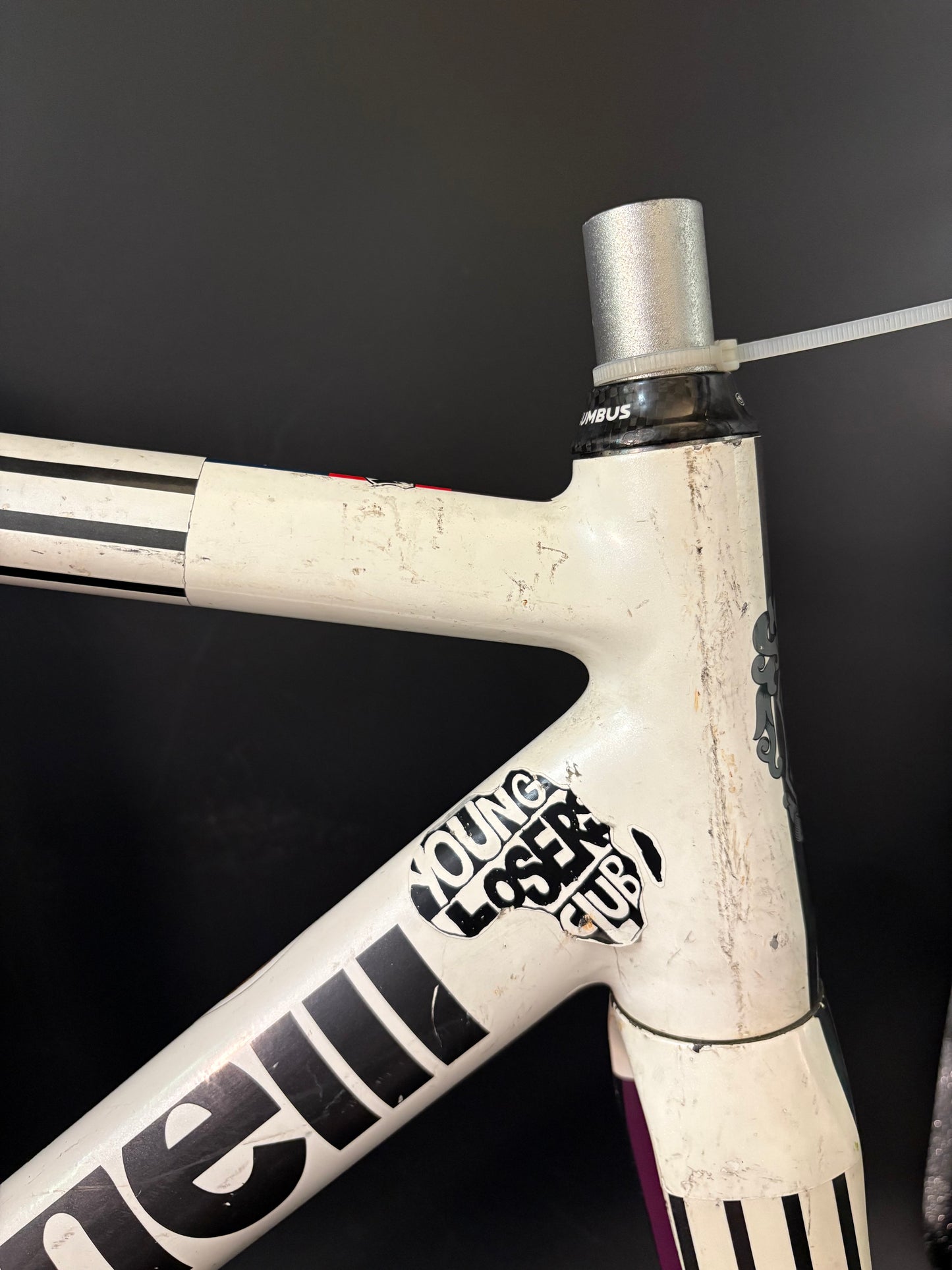 Chas’ Cinelli Mash Parallax Frameset White Prototype 55cm