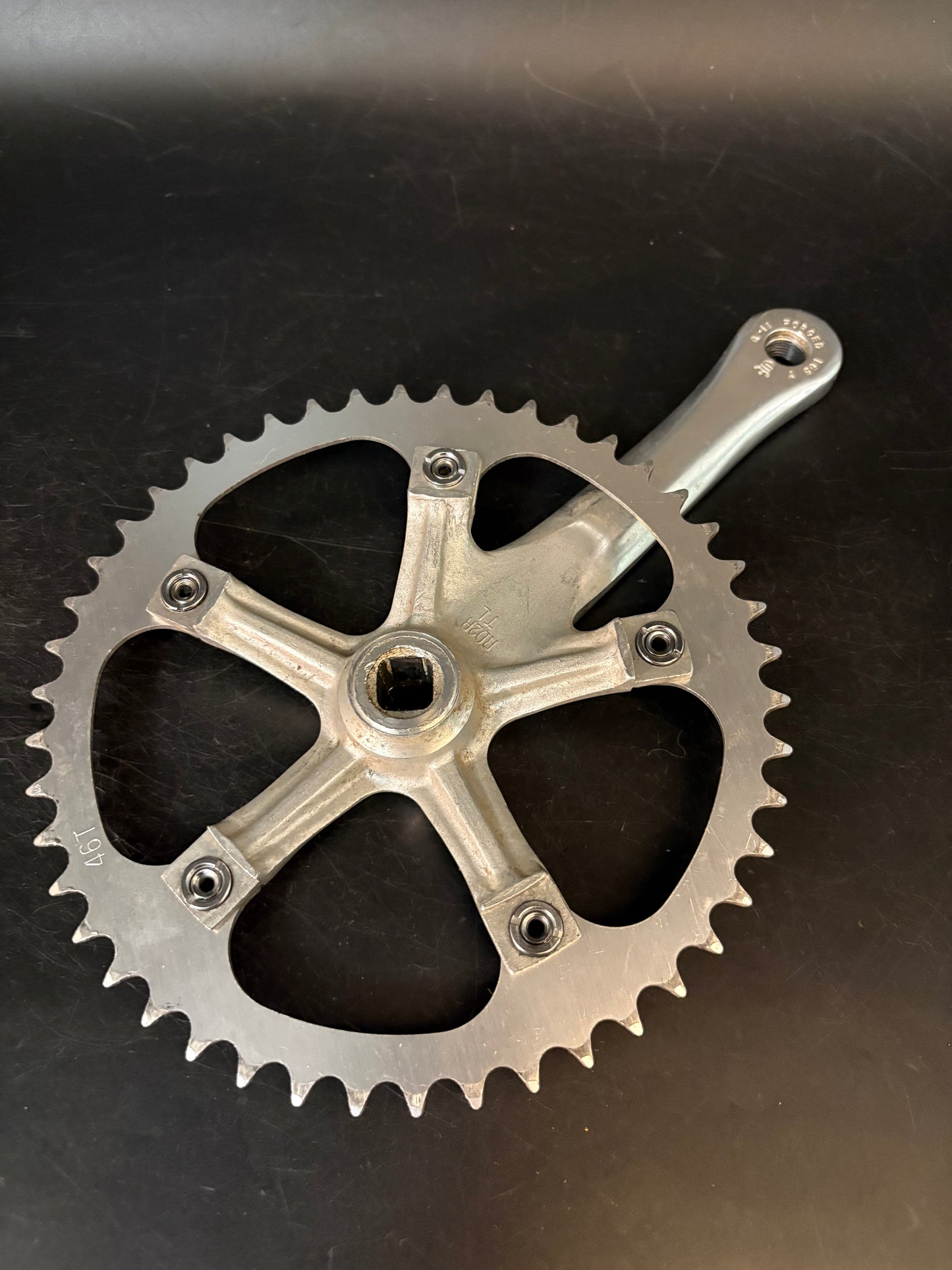 Sugino Messenger Crankset Silver 165mm 46t 130bcd