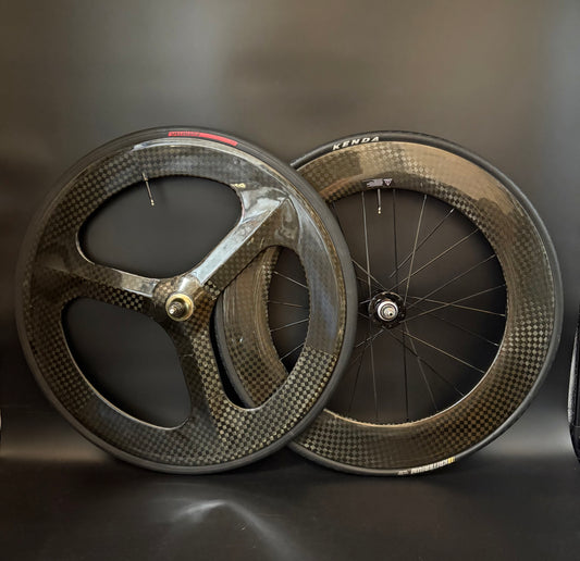 Tri Spoke / 88mm Carbon Clincher Wheelset 24h