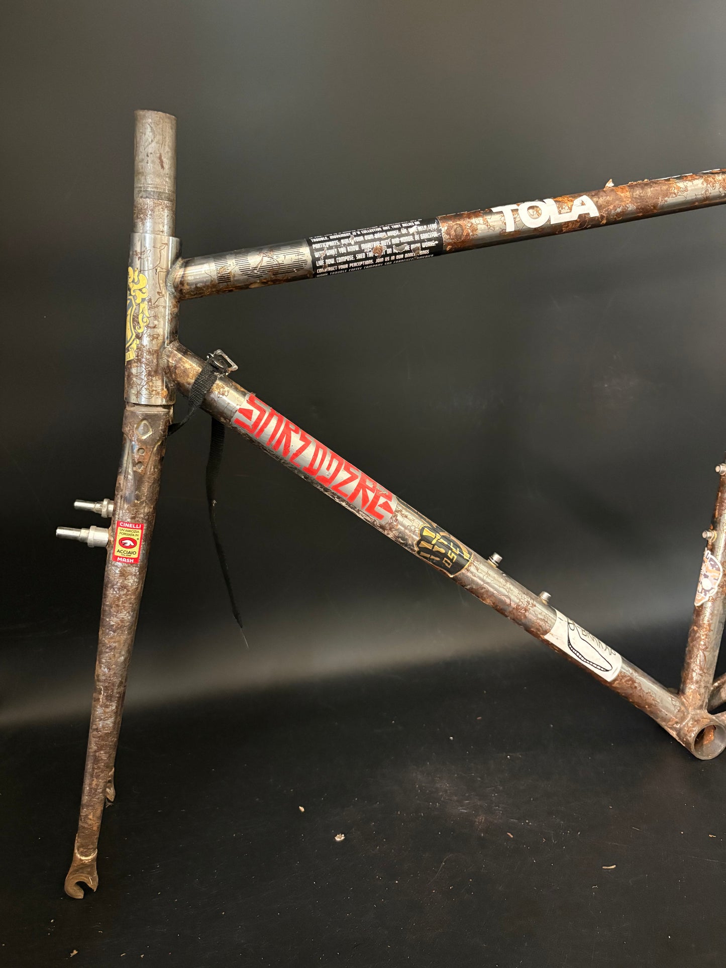 Chas’ Cinelli Mash Work Frameset Raw Prototype #2 55cm