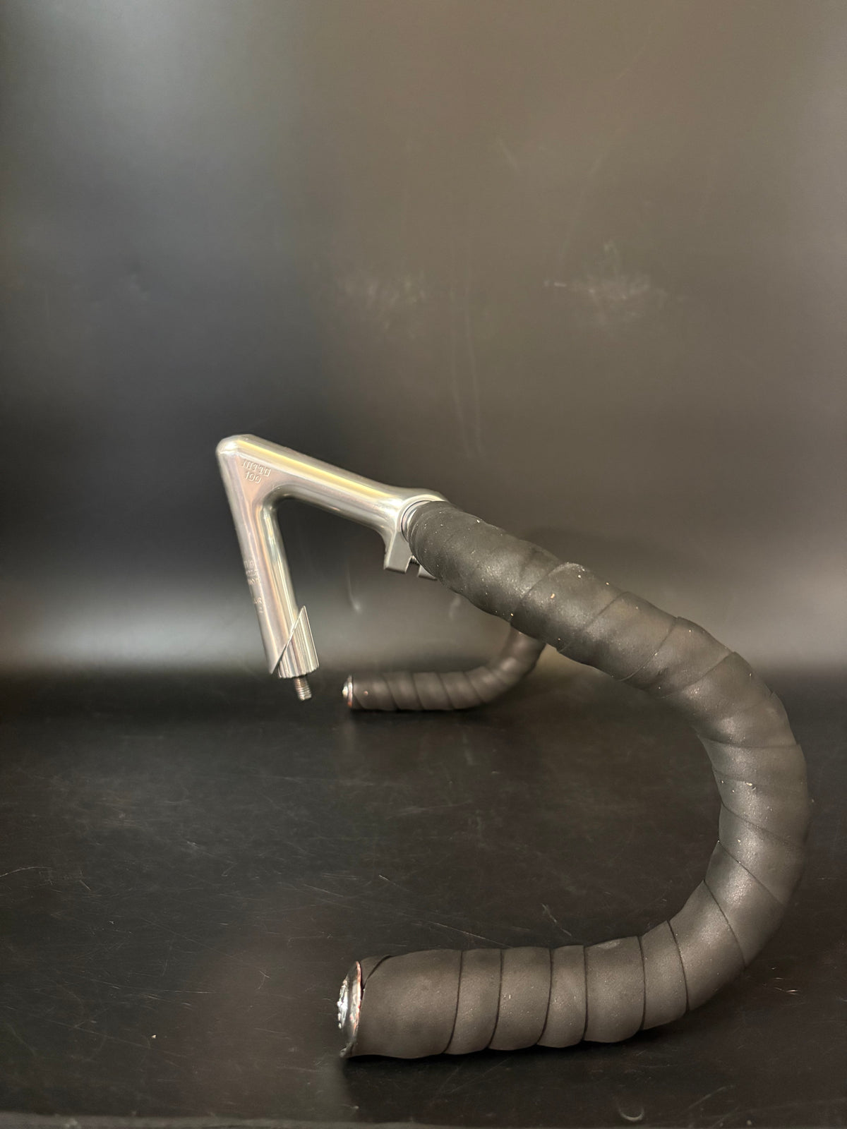 Nitto Fuji Olympiade Drop Handlebar Silver 39cm + Nitto Jaguar Stem 100mm 25.4