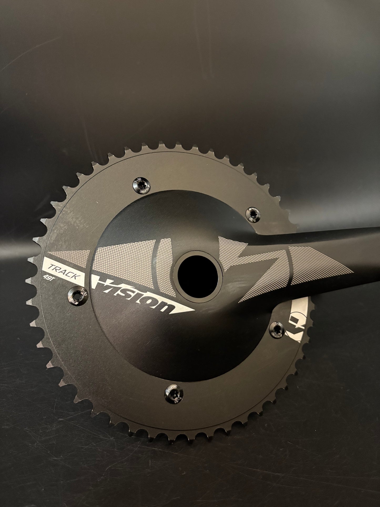 Vision Evo Track Crankset Black 165mm 49t