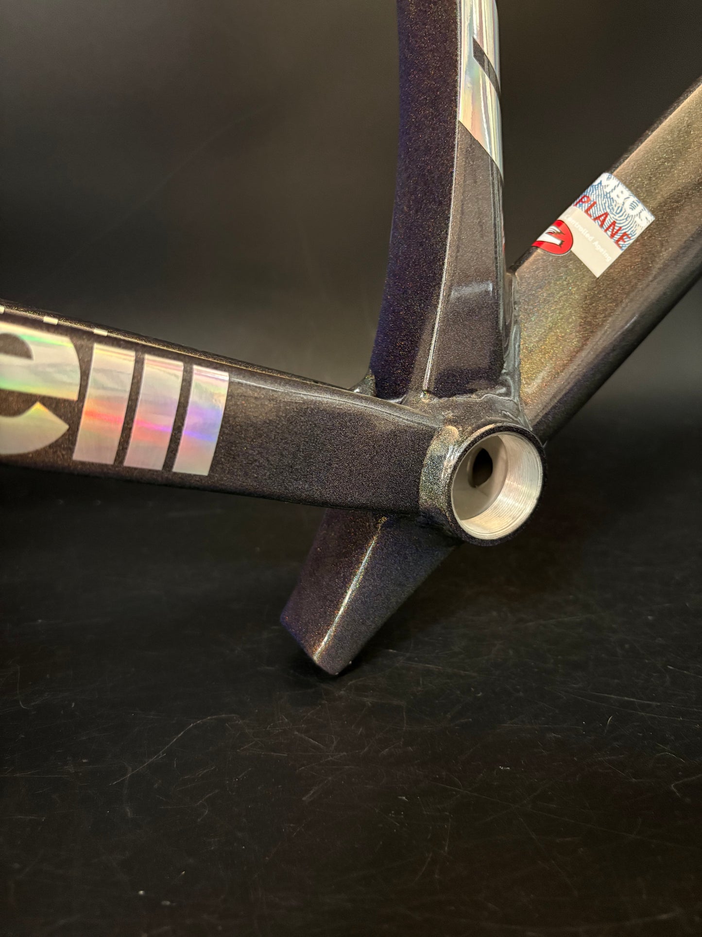 NEW Cinelli Vigorelli Shark Frameset Rainbow Sparkle 50cm XS