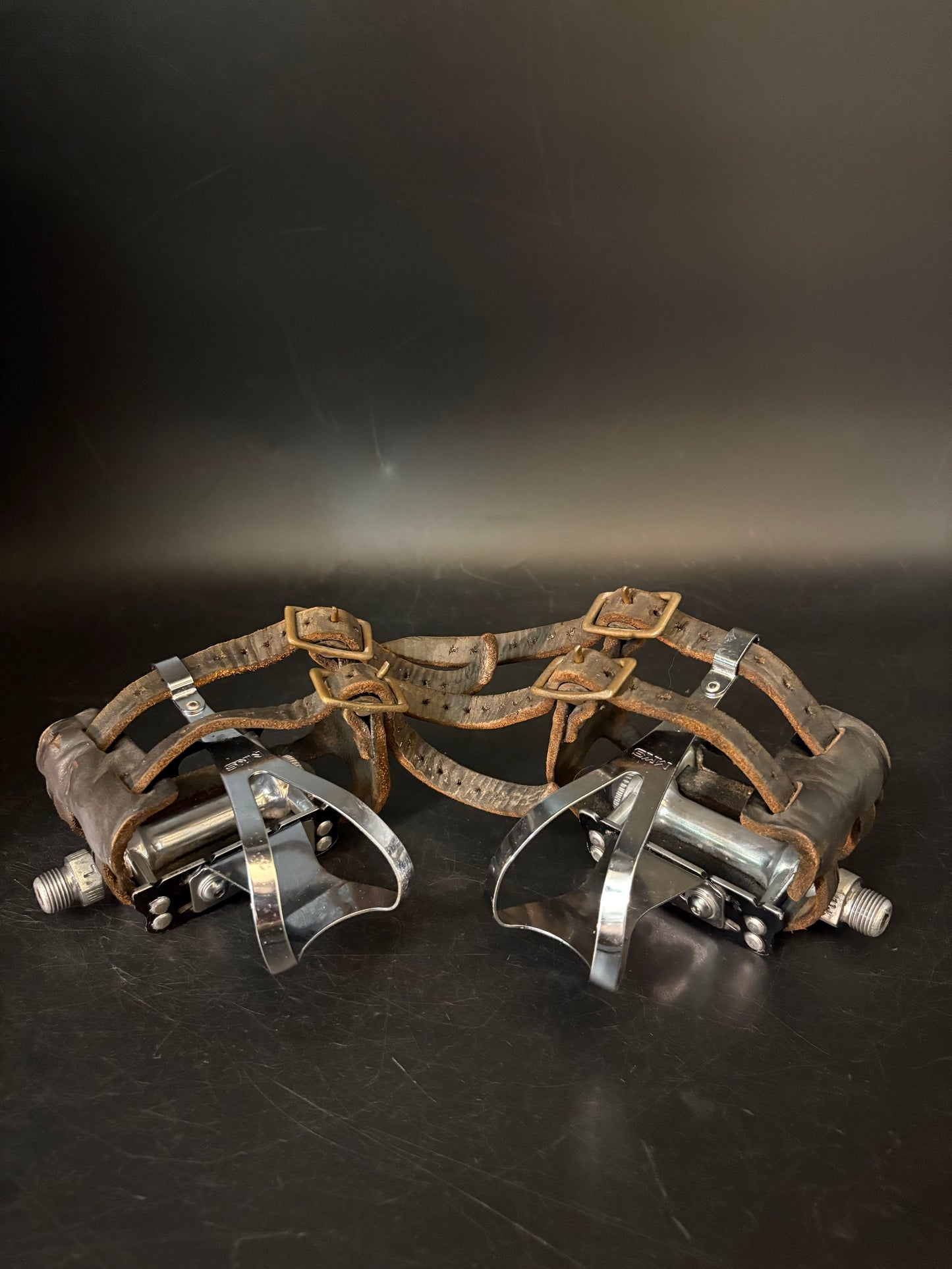 MKS Sylvan Black / Plemons Leather Double Straps Pedal Setup