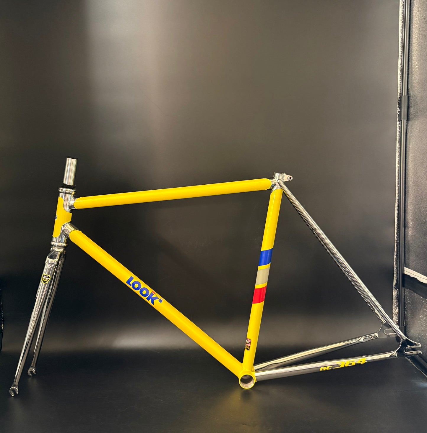Look AC 364 Frameset Heritage Yellow/Chrome Small