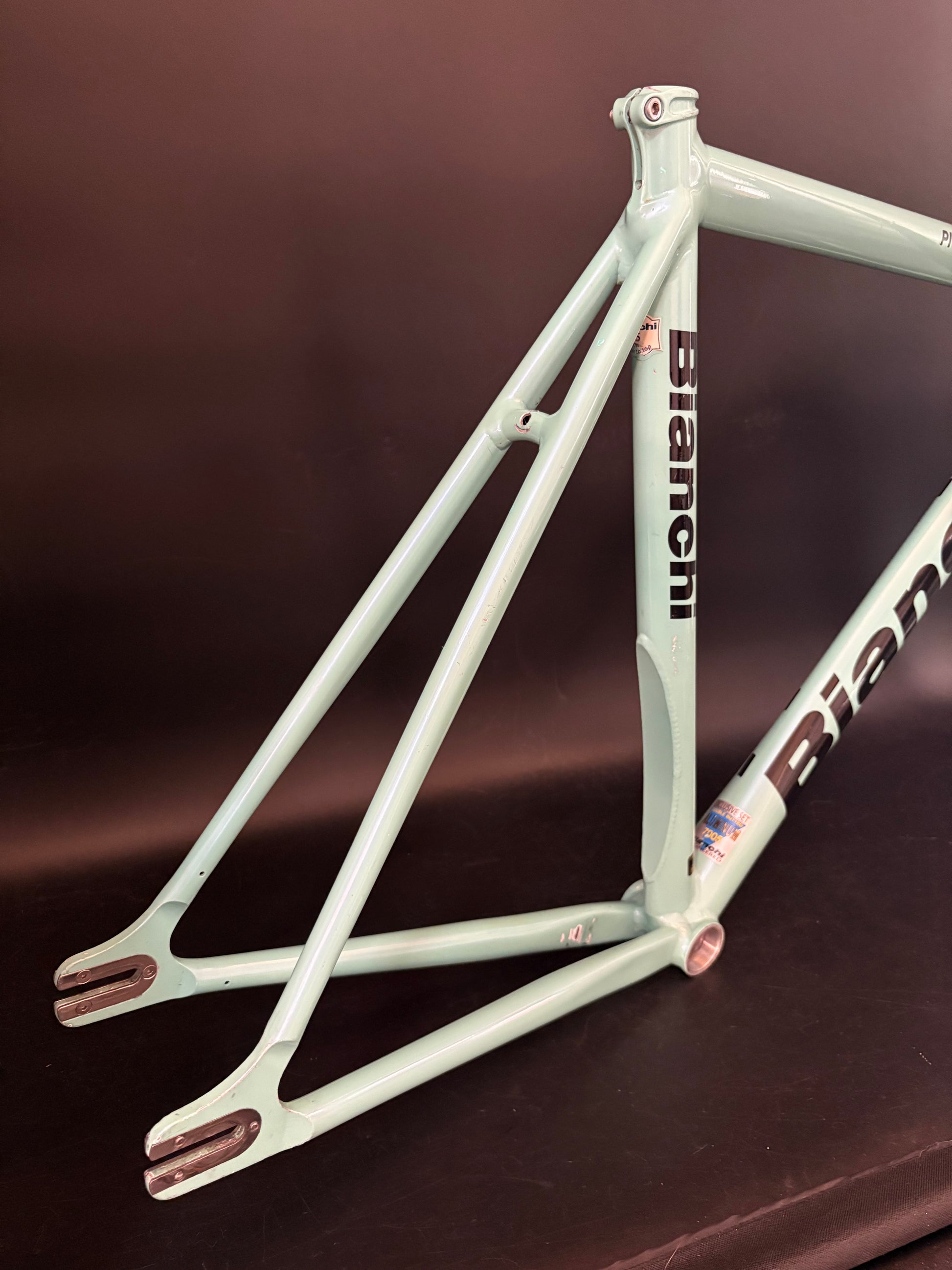 bianchi bicycle frames Bianchi Pista Concept 2006 Frameset Celeste 55cm – Track Lab