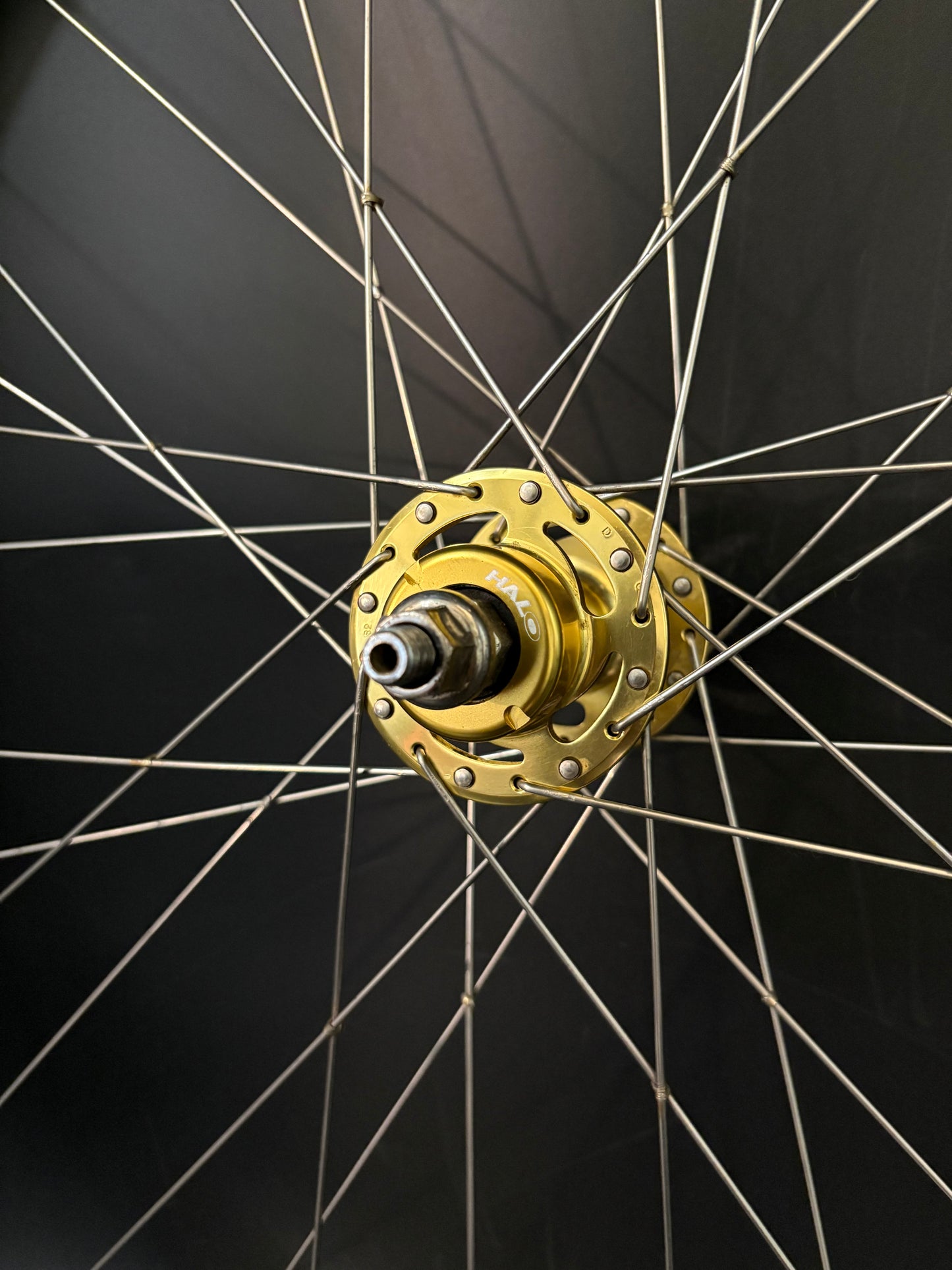 Sun Rims CR18 Silver / All City Gold Rear Wheel 32h