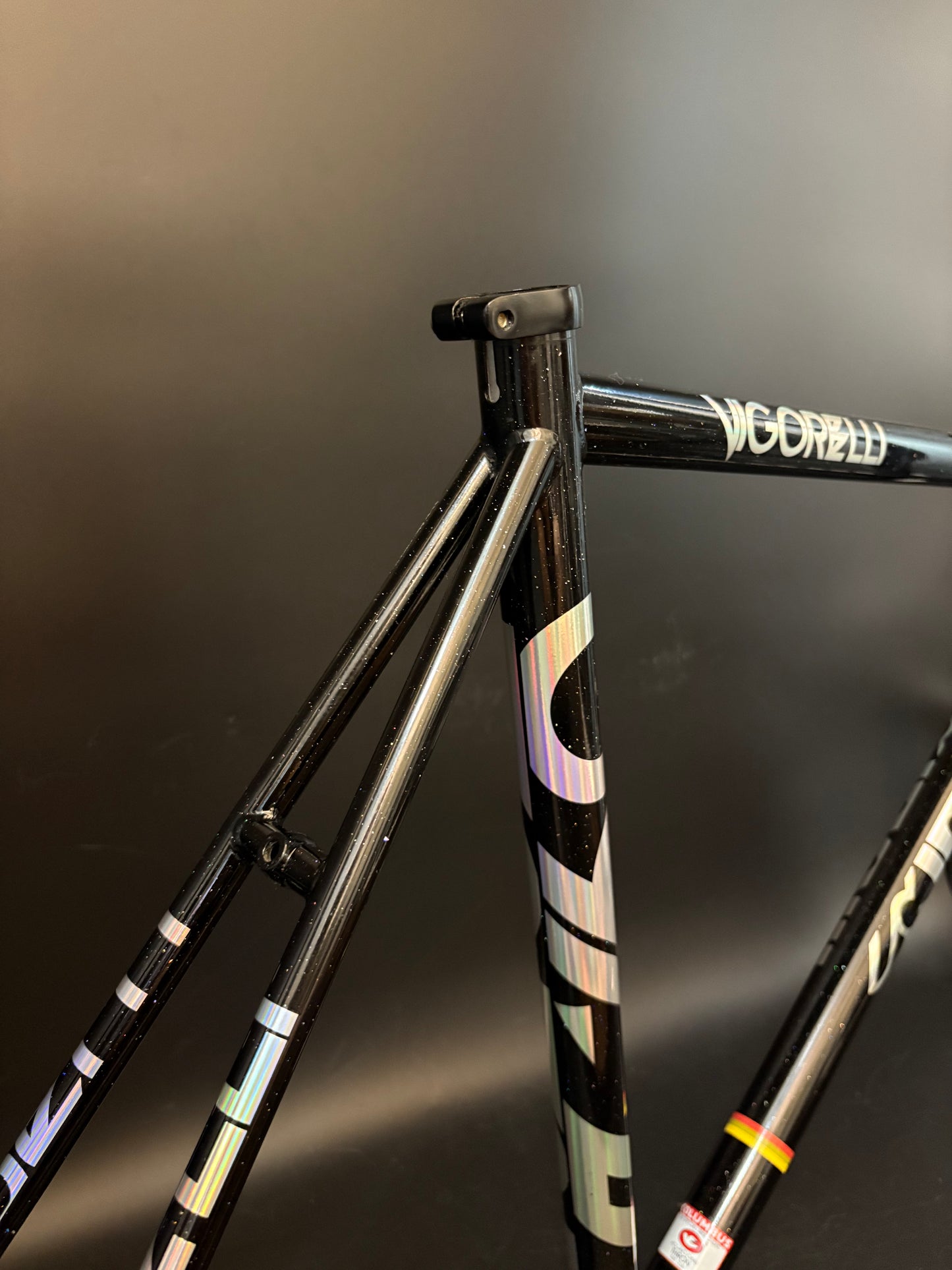 Cinelli Vigorelli Steel Frameset Black Sparkle L