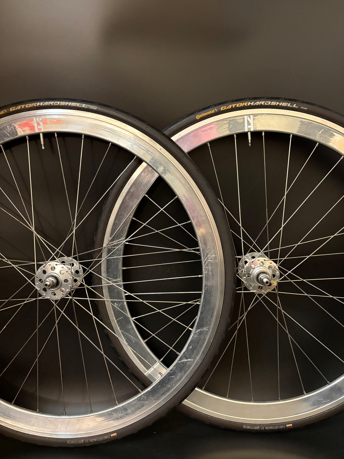 H Plus Son SL42 Silver / Velo Orange Grand Cru Wheelset 32h