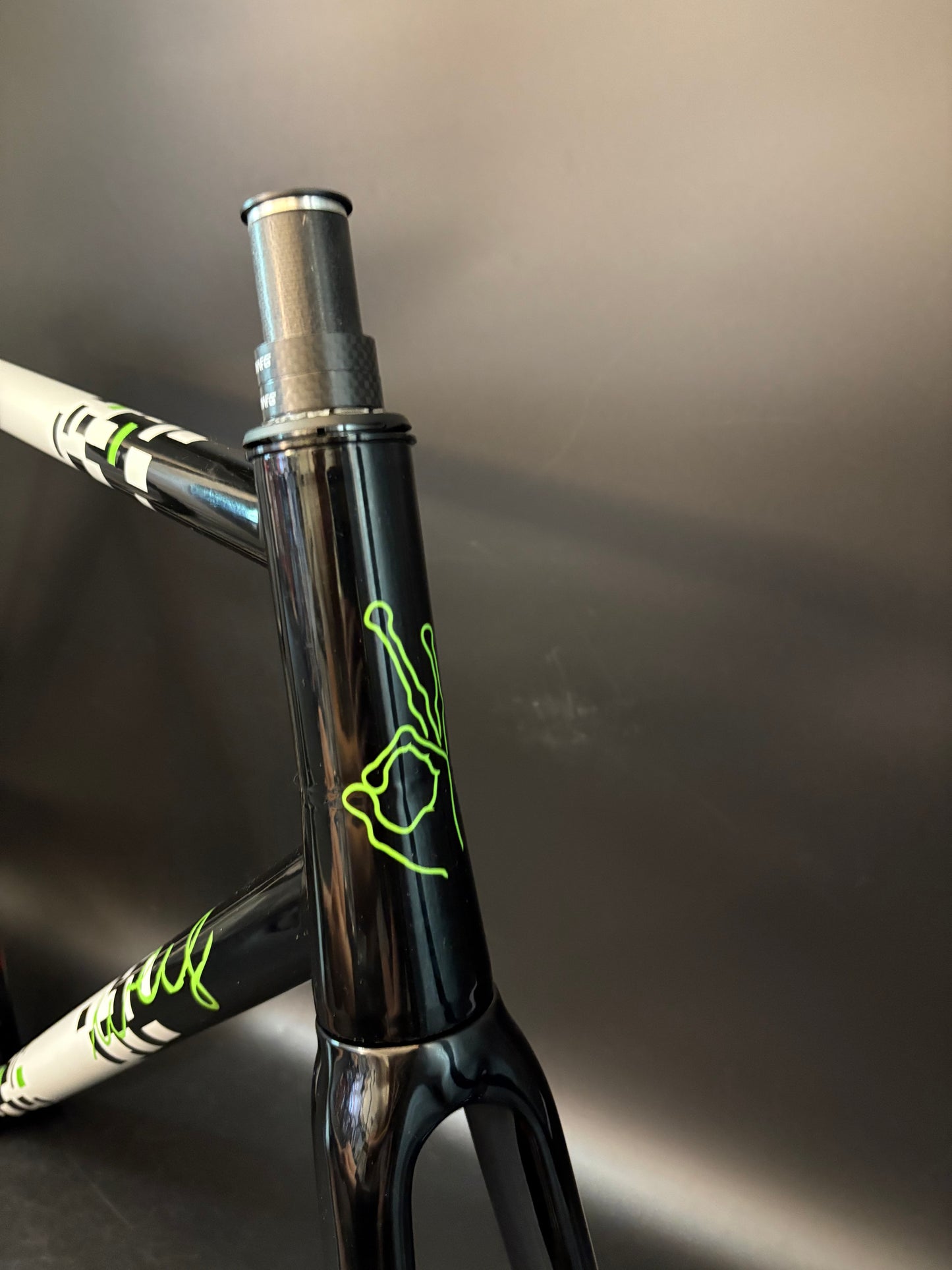 Weis Track Steel Frameset Black/White 58cm