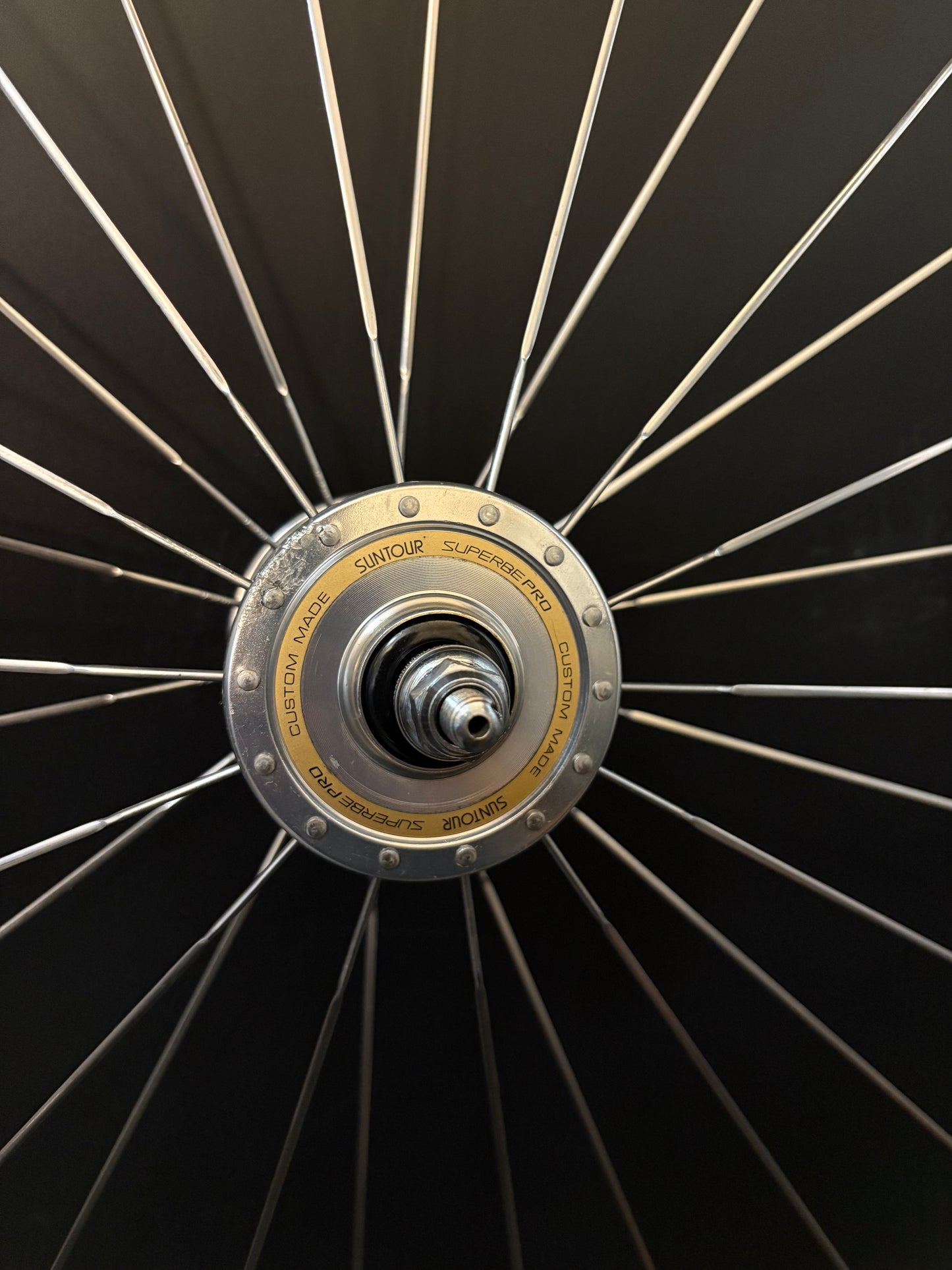 Campagnolo Seoul 88 Tubular / Suntour Superbe + Dura Ace Wheelset Silver 28h