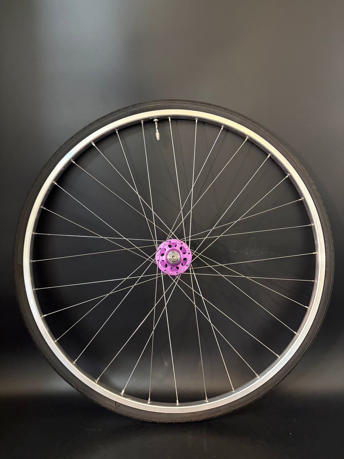 H Plus Son Tb14 Silver / Paul Components Purple Wheelset 32h