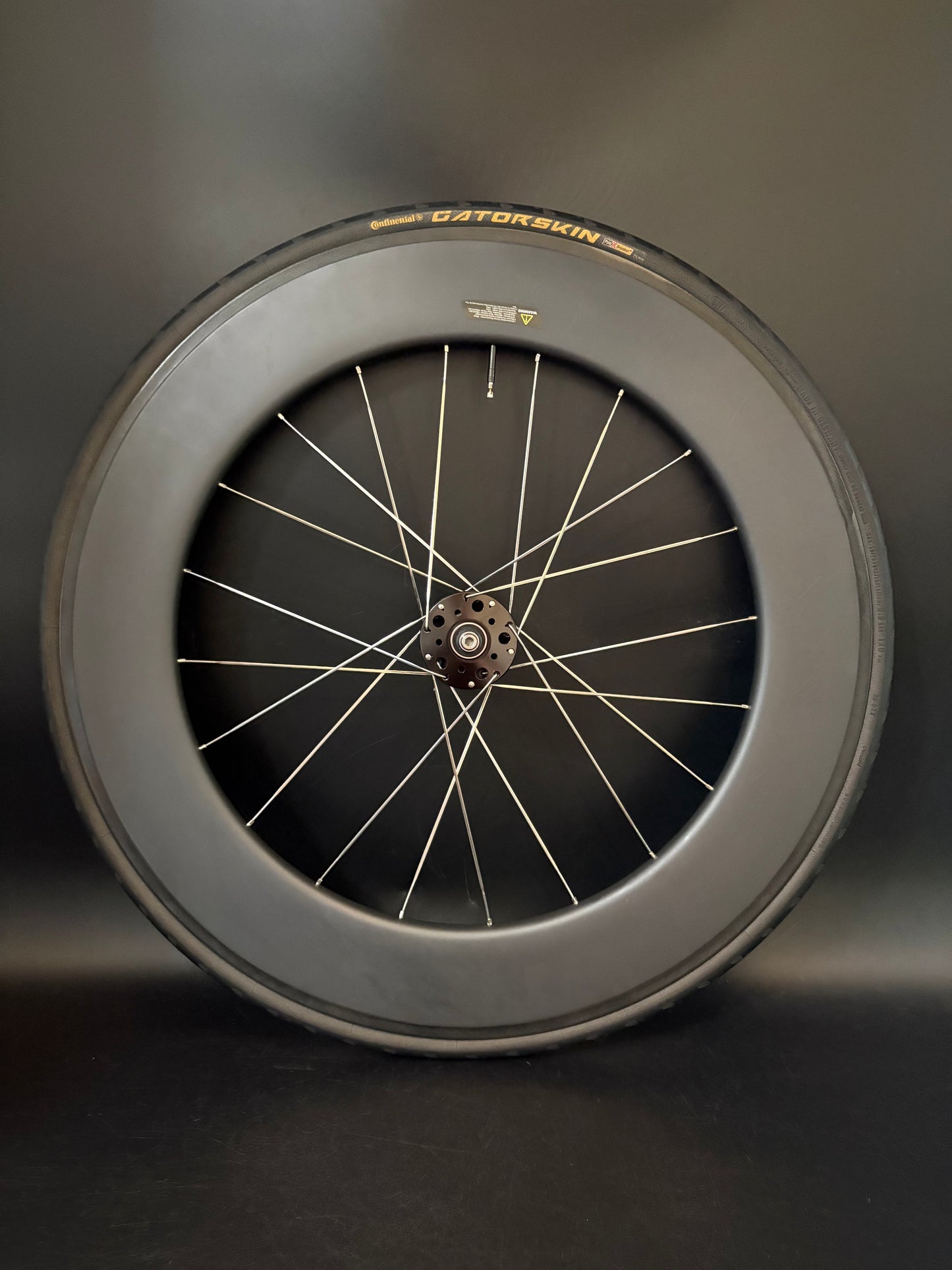 Unbranded Carbon 88mm / Phil Wood Pro Wheelset Black 20h
