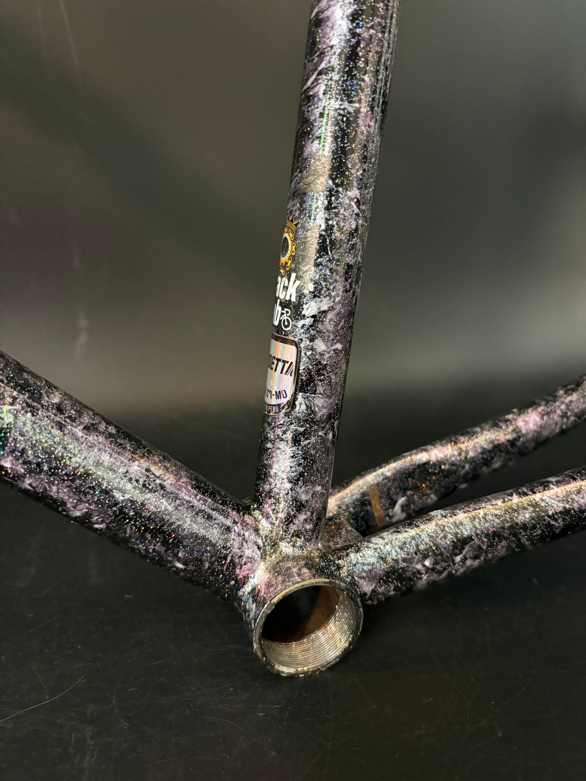 Vendetta Triple T Frameset Purple Marble Sparkle XS