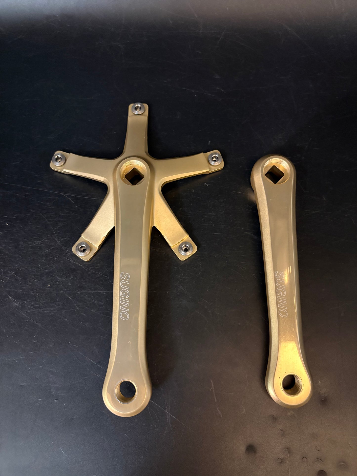 Sugino Grand Mighty Cranks Gold 165mm