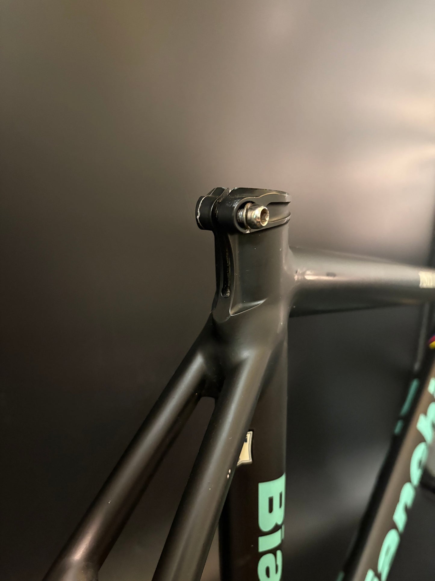 CRACKED Bianchi Pista Concept 2003 Frameset Black 55cm
