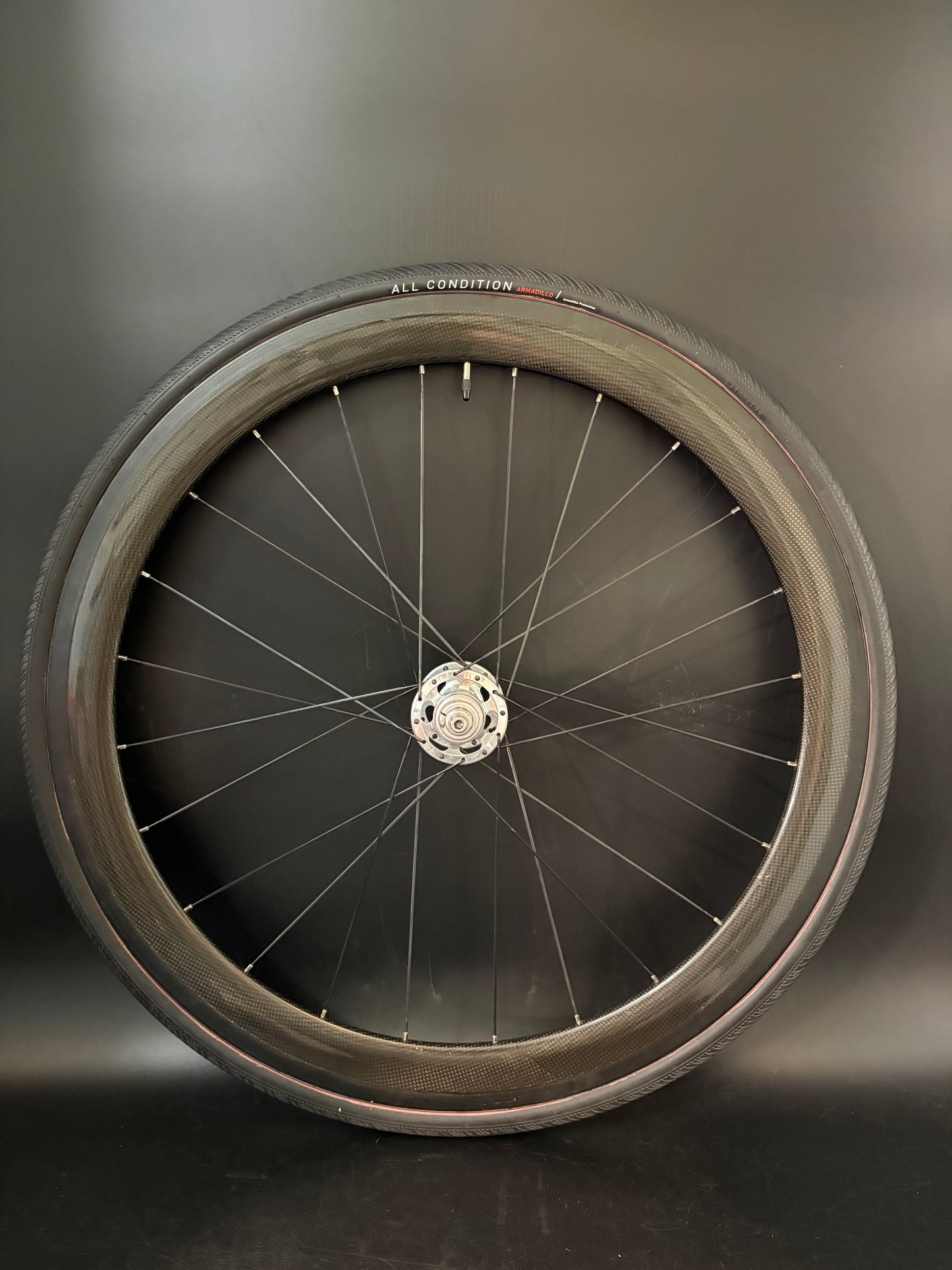 Unbranded 50mm Carbon Clincher / Paul Rear Wheel 24h