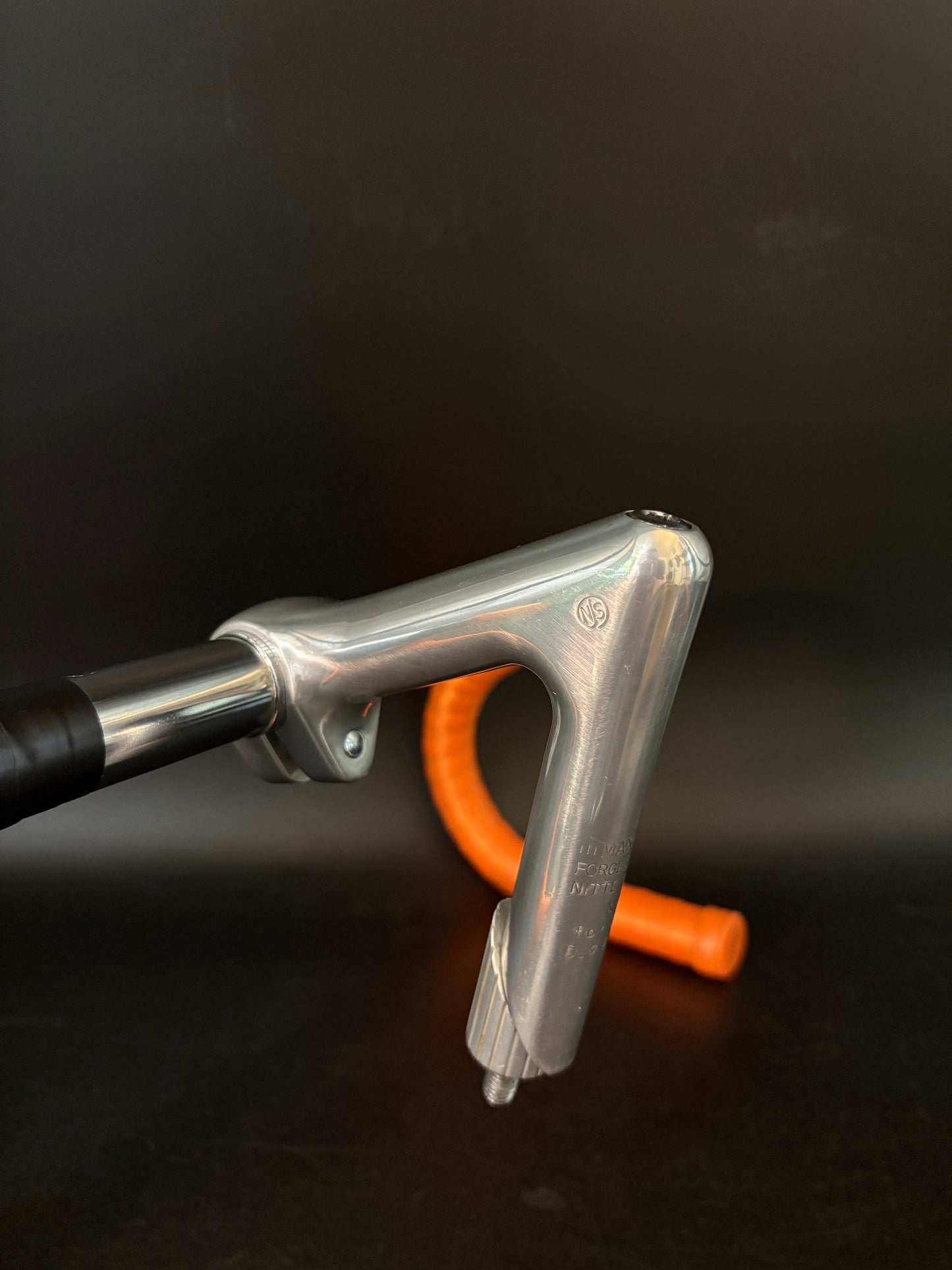 Nitto B123 Track Drop Handlebar Silver 44cm + Nitto Jaguar Quill Stem 100mm 25.4 NJS