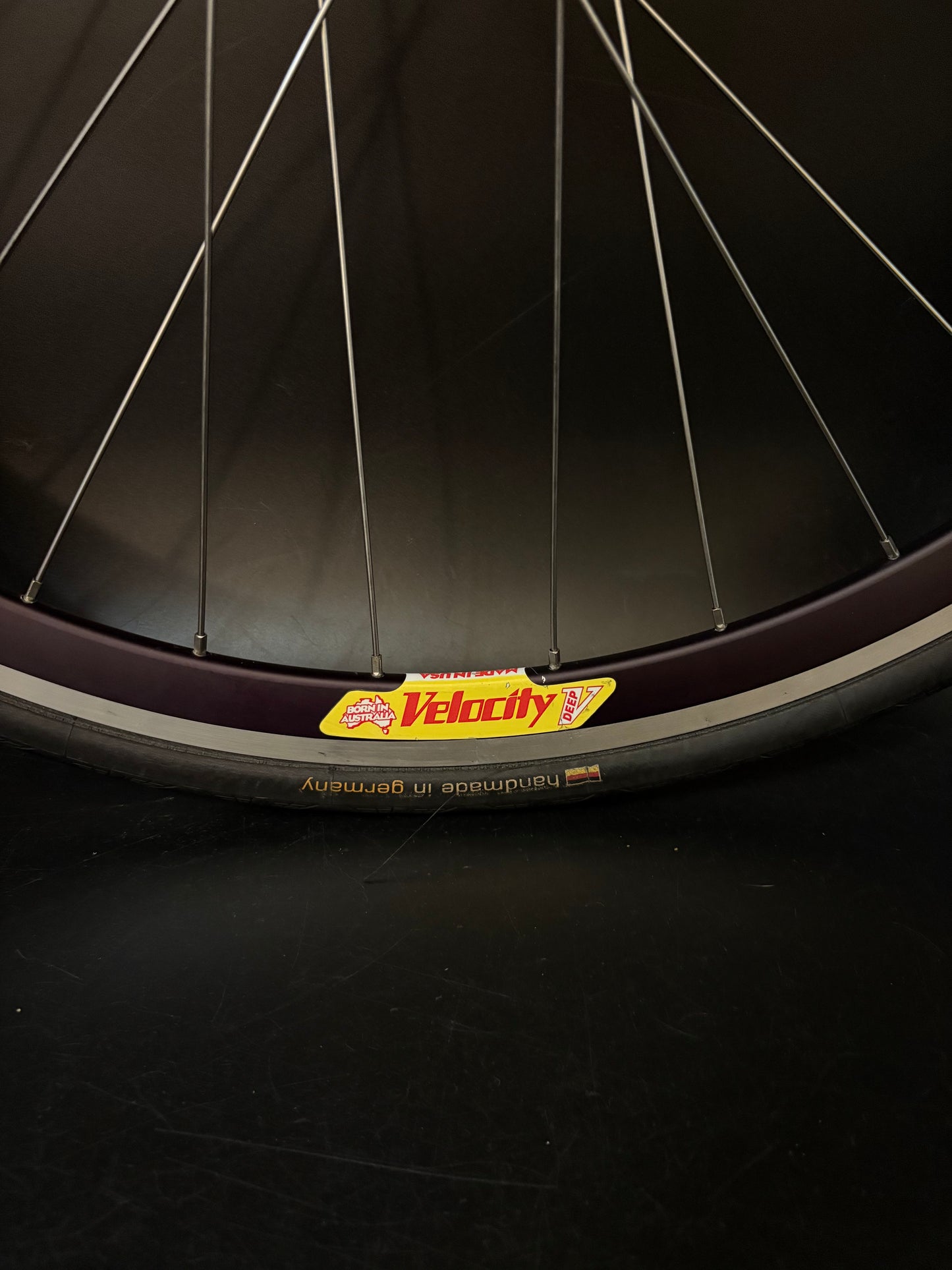 Velocity Deep V Black Machined / All City Wheelset 32h