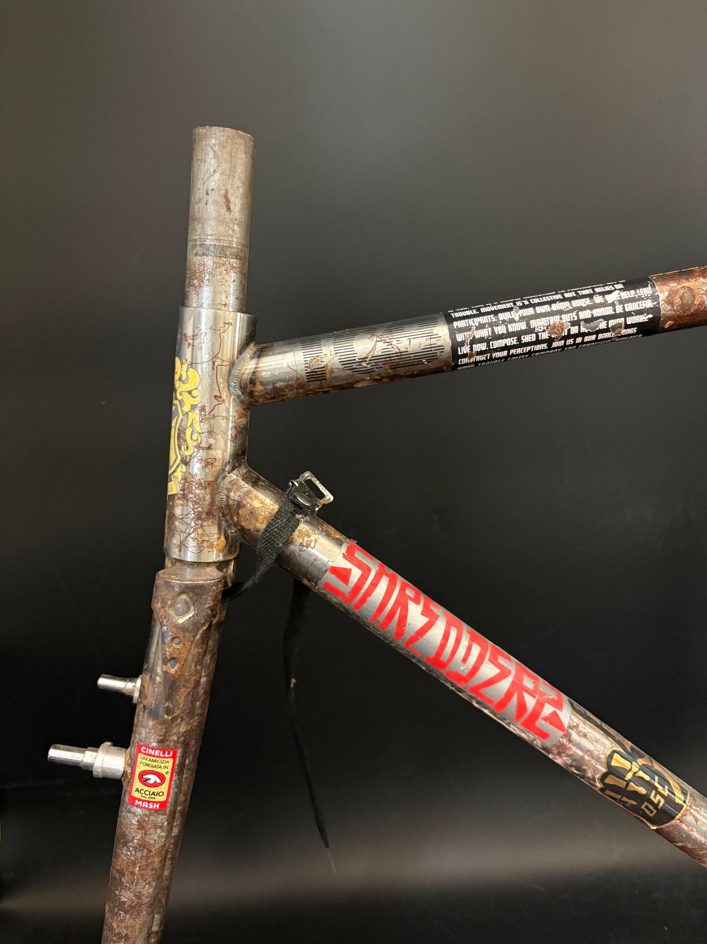 Chas’ Cinelli Mash Work Frameset Raw Prototype #2 55cm