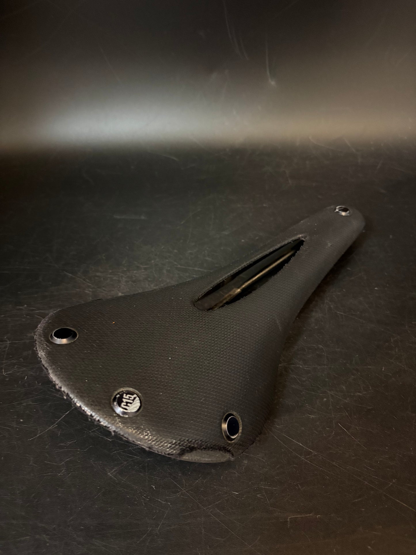 Brooks c15 Saddle Carved Black