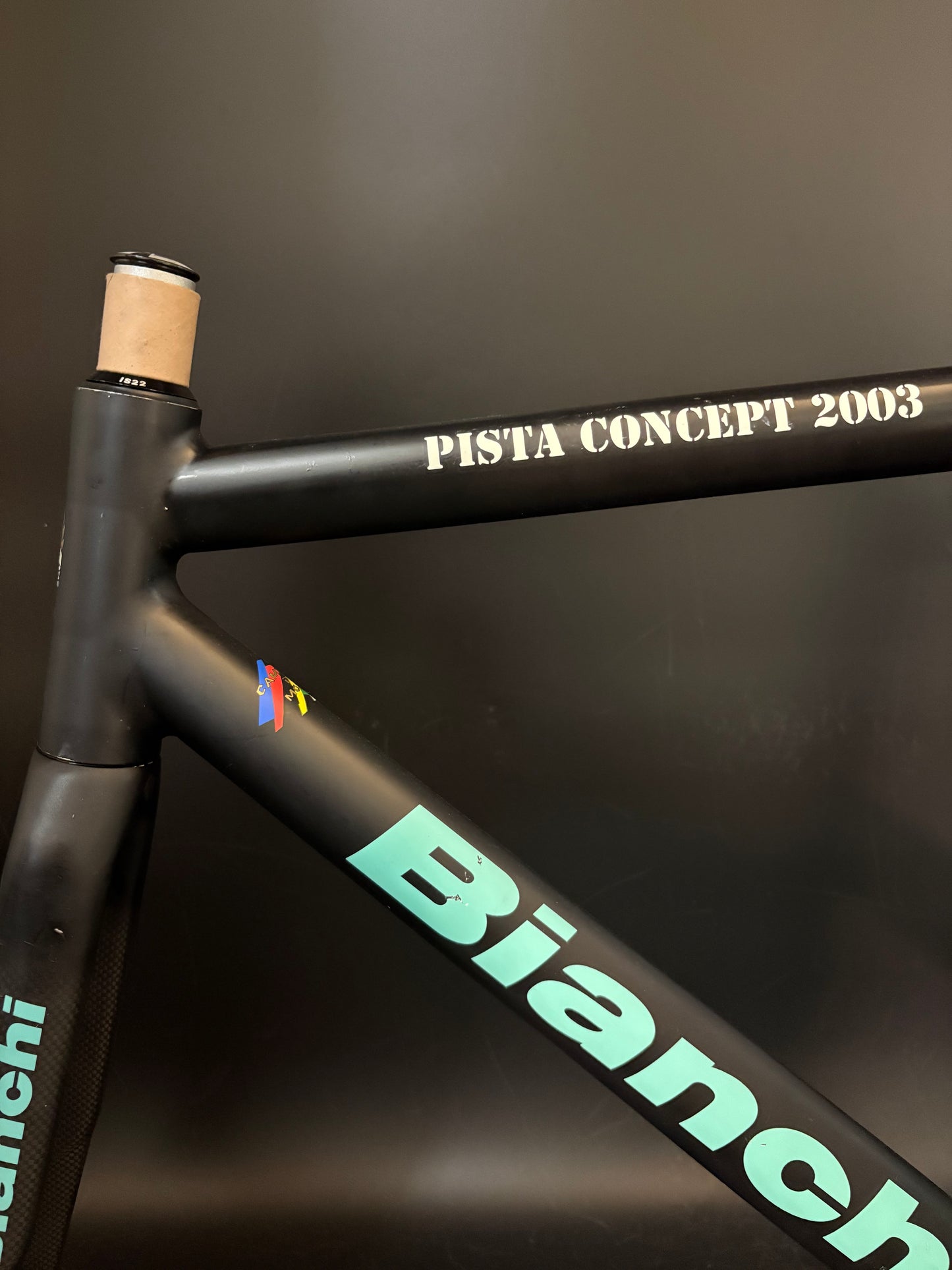CRACKED Bianchi Pista Concept 2003 Frameset Black 55cm