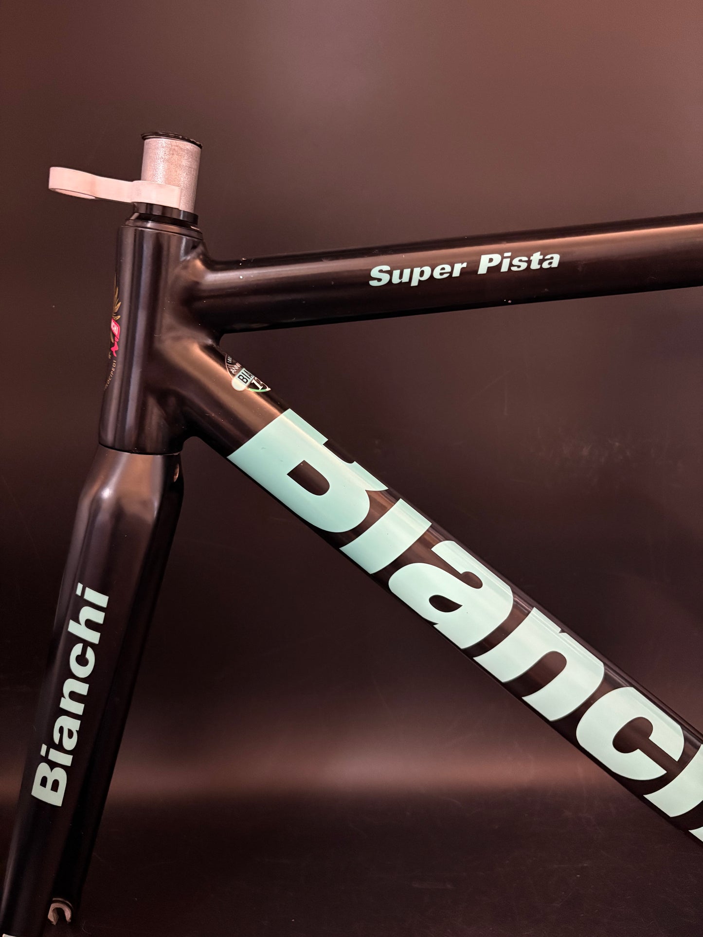 Bianchi Super Pista Frameset Black/Celeste 53cm