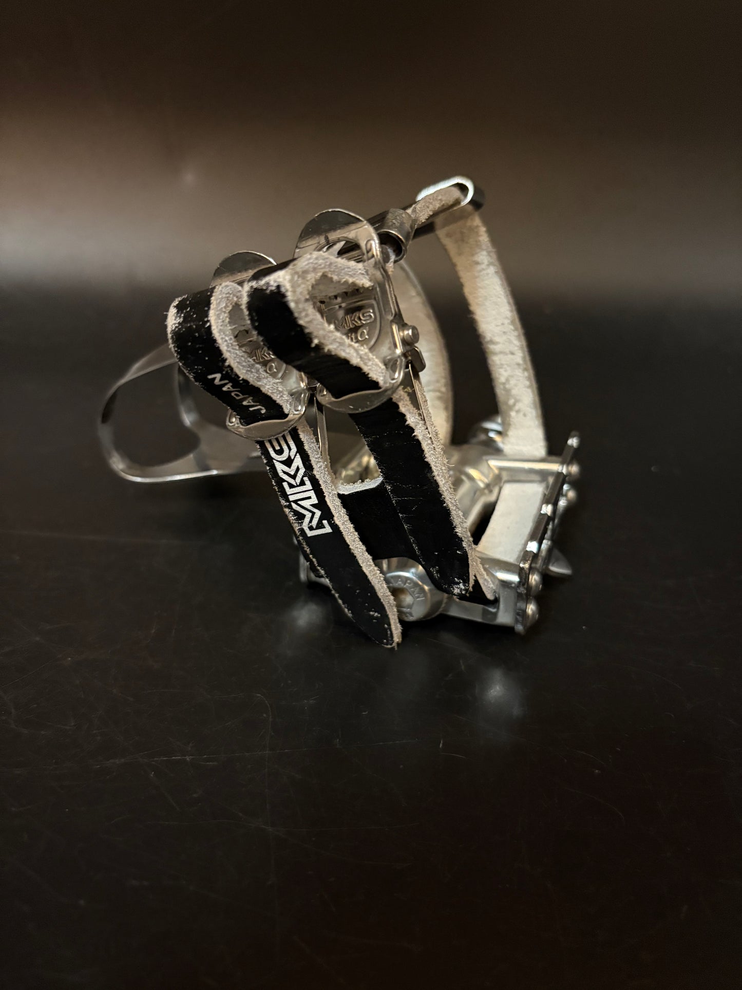 MKS Sylvan Next Silver / MKS Leather Double Straps Pedal Setup