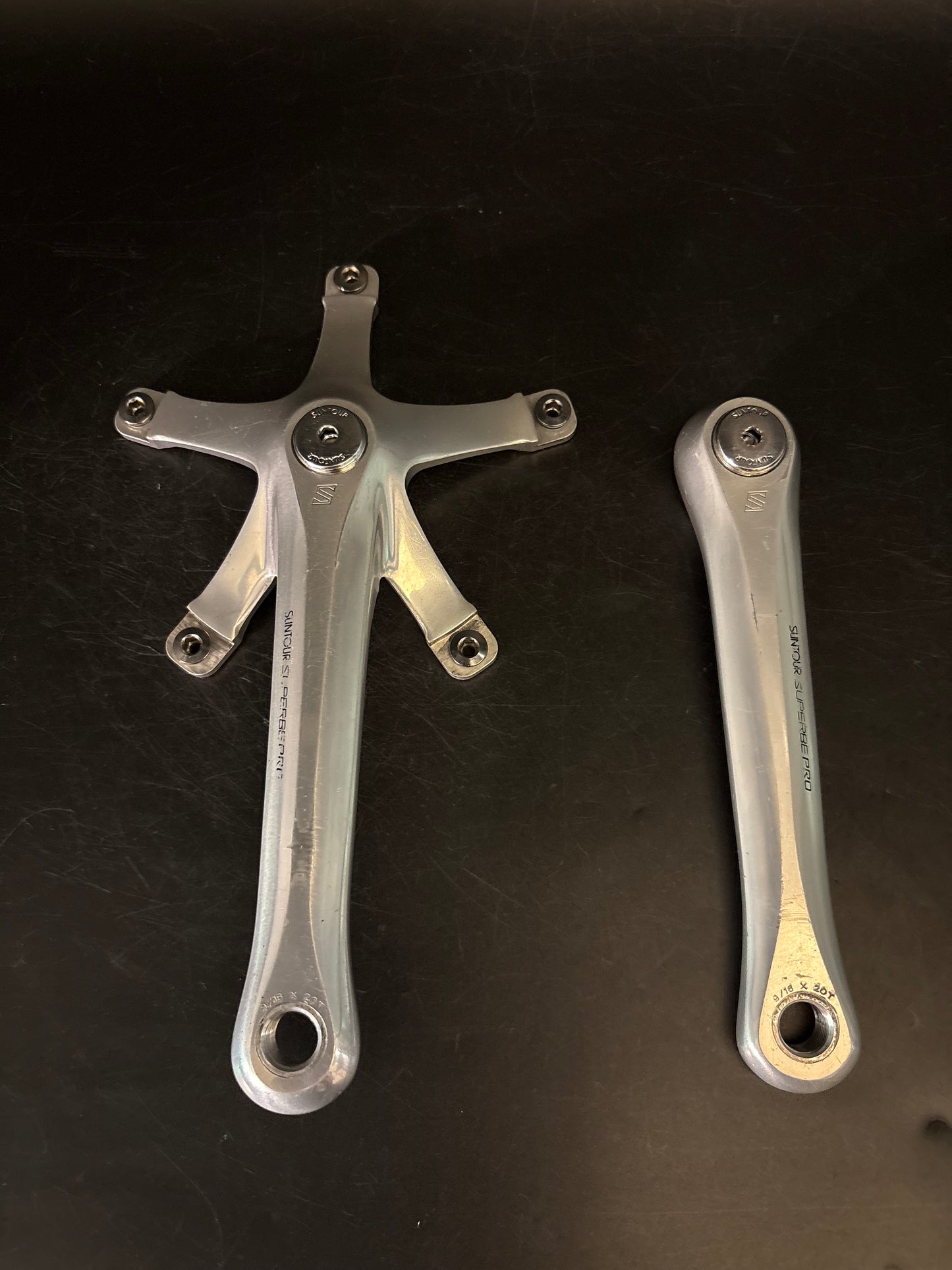 Suntour Superbe Cranks Silver 167.5mm