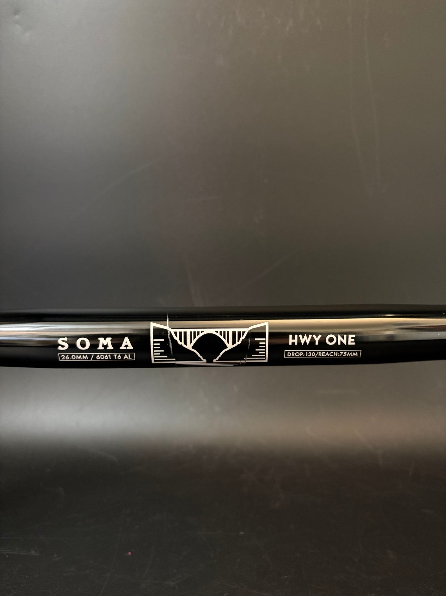 Soma HWY One Drop Handlebar Black 46cm 26.0