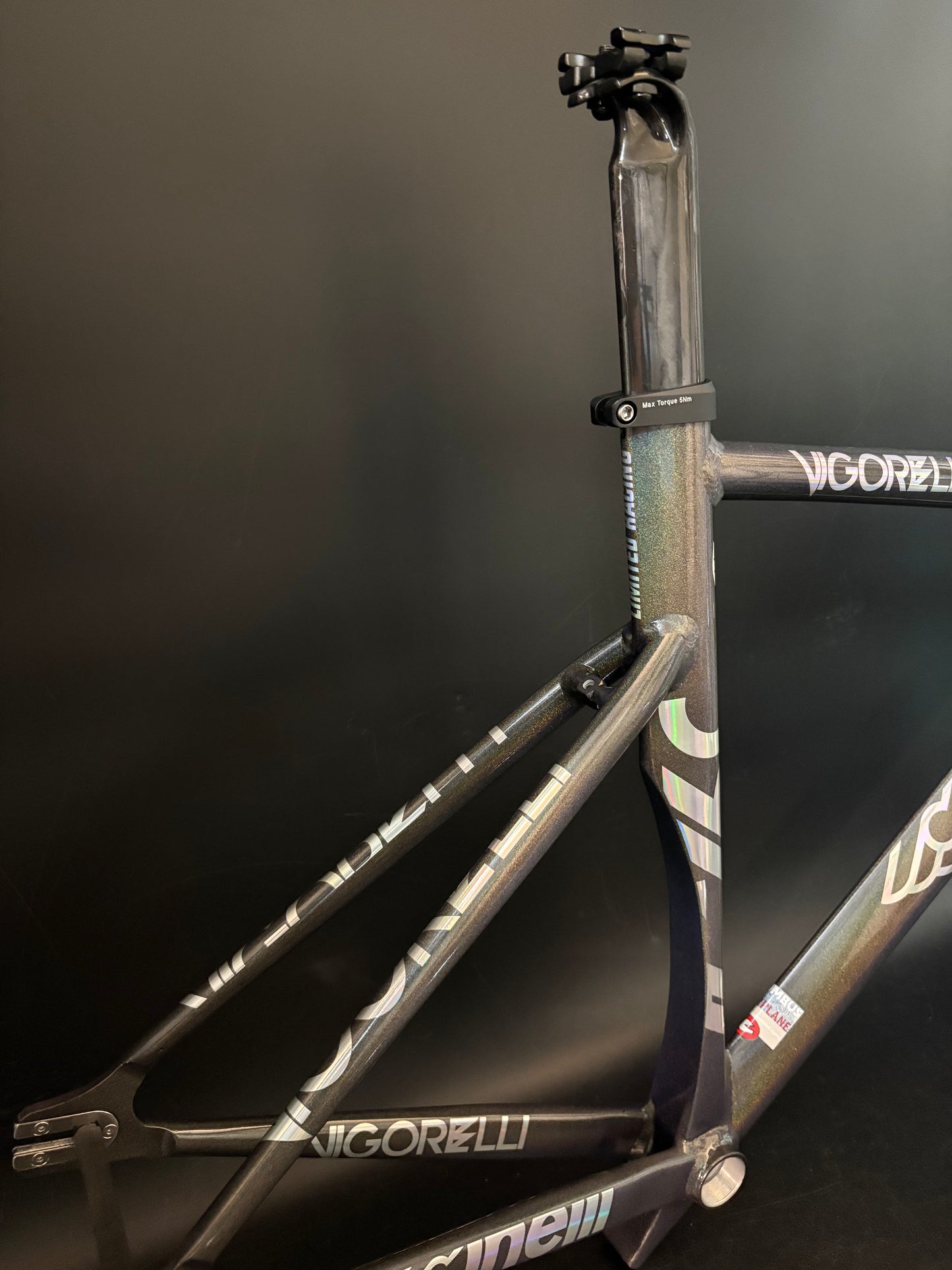 NEW Cinelli Vigorelli Shark Frameset Rainbow Sparkle 50cm XS