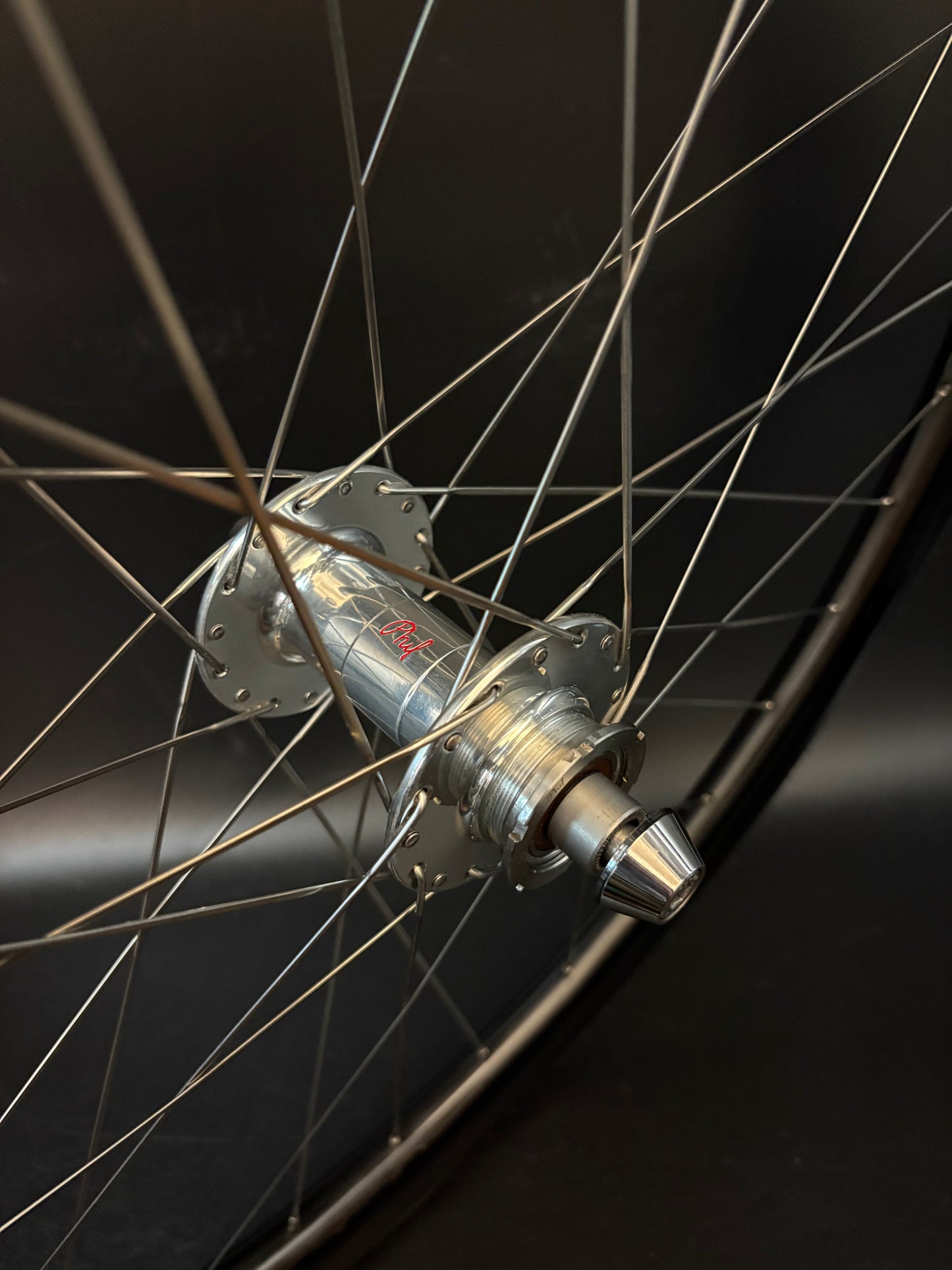 Track Lab Light Bicycle Custom Built Phil Wood Carbon Wheelset 32h