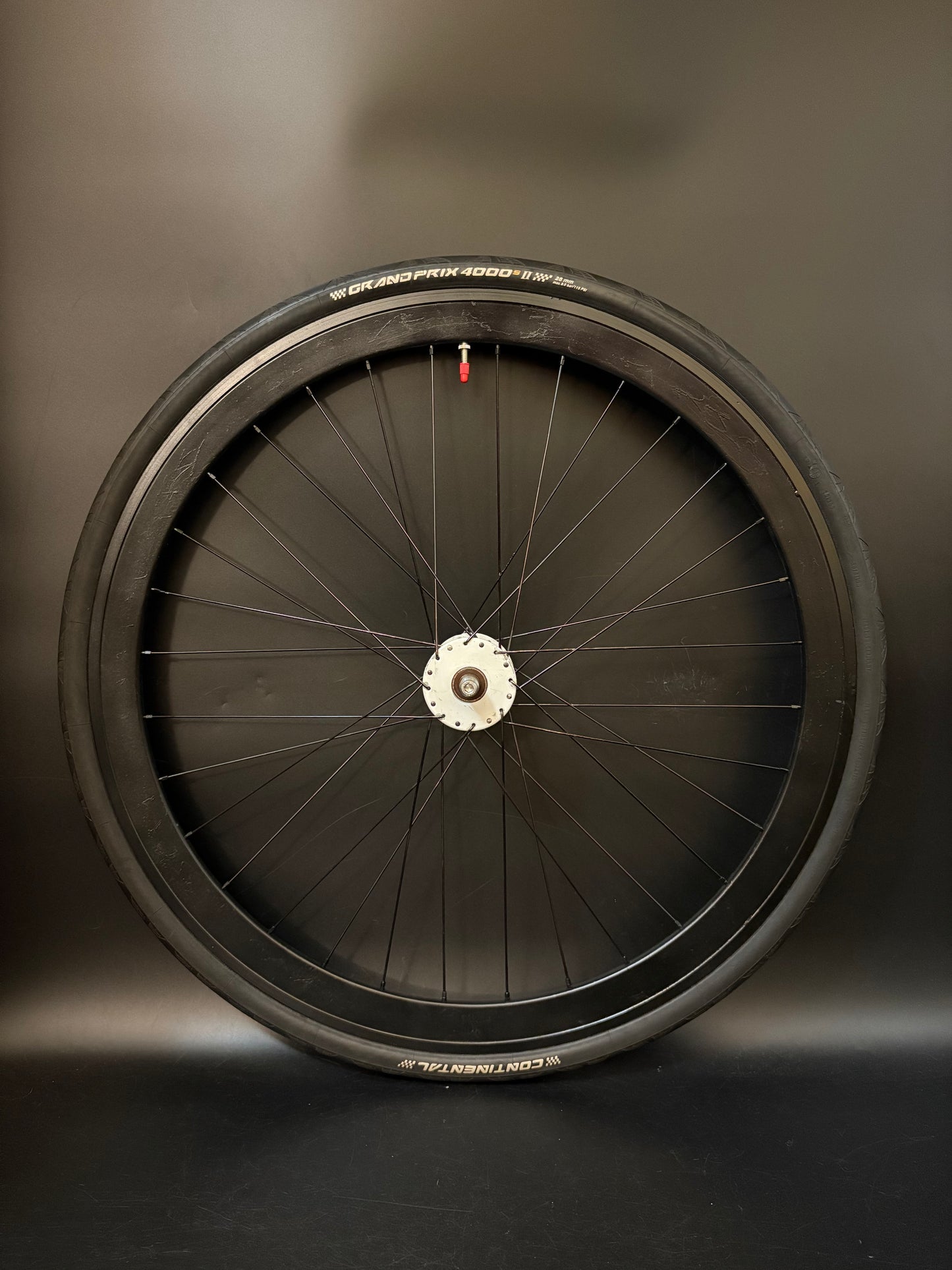 H Plus Son SL42 Black / Phil Wood White Front Wheel 32h