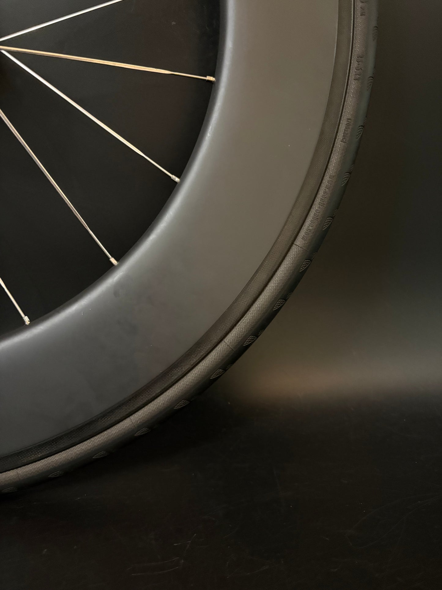 Unbranded Carbon 88mm / Phil Wood Pro Wheelset Black 20h