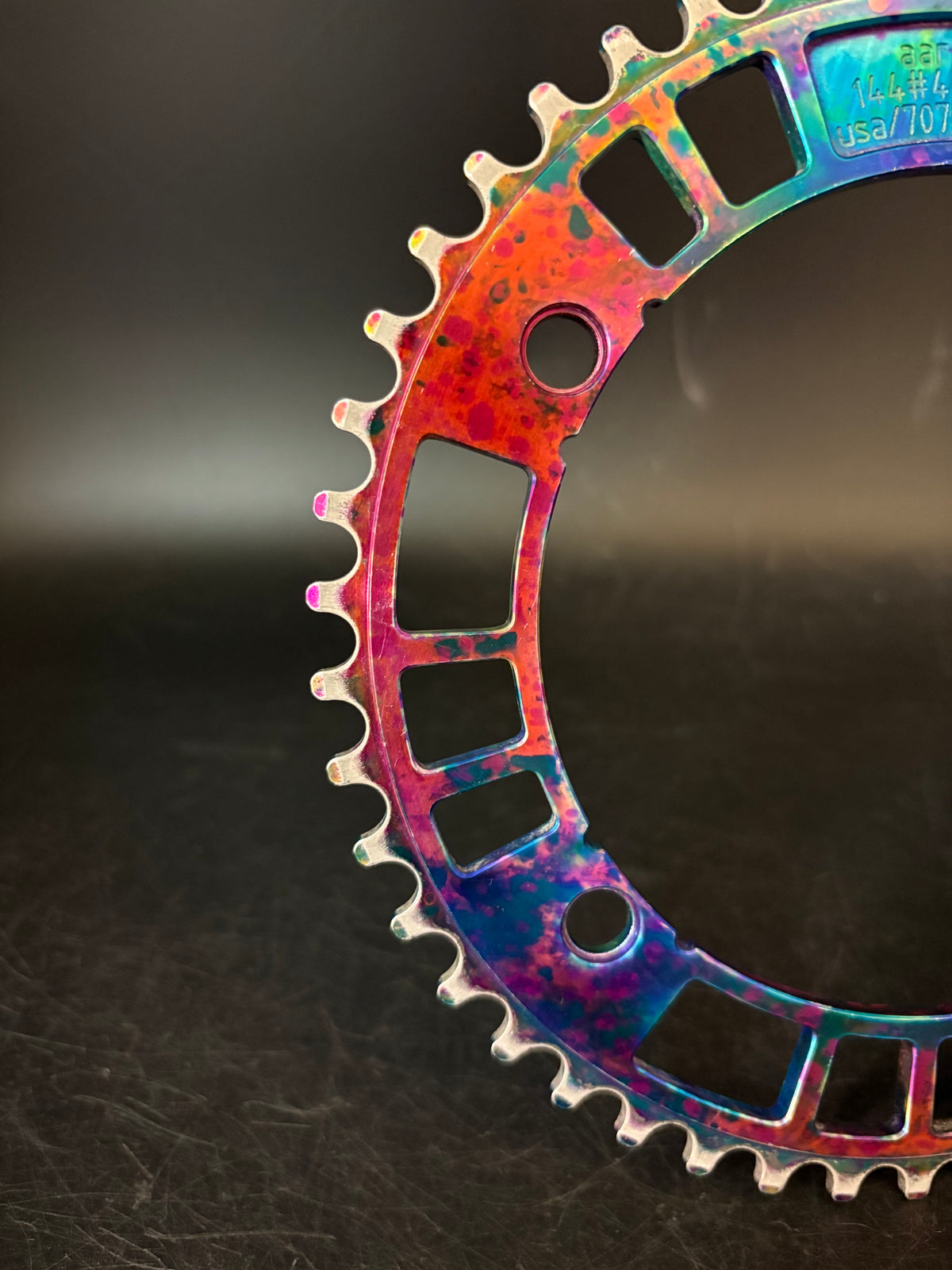 Aarn x Mash Chainring Rainbow 47t