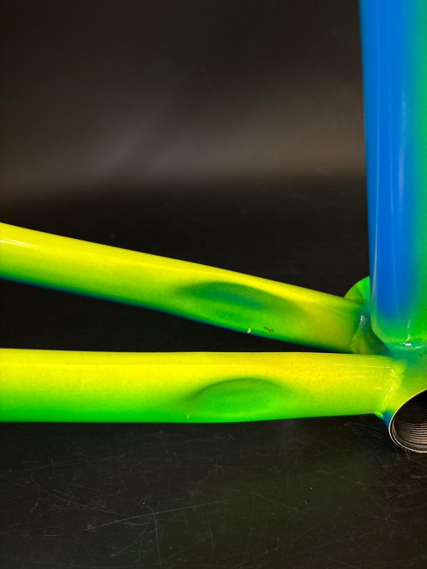 Mash Steel Frameset Neon Blue/Green Fade 53cm S