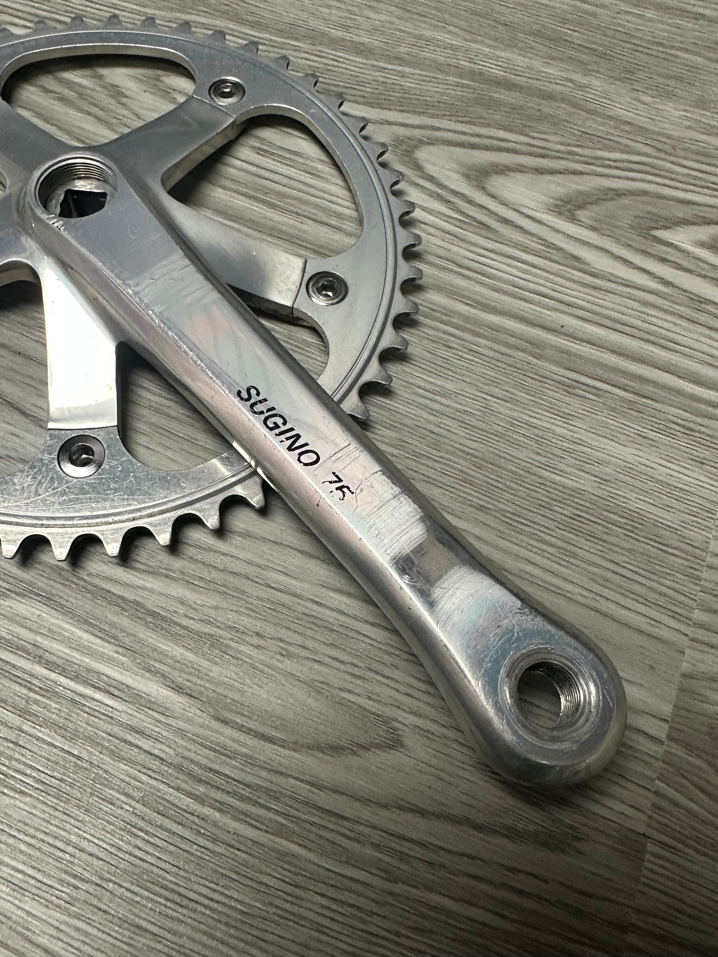 Sugino 75 Crankset Silver 175mm 48t