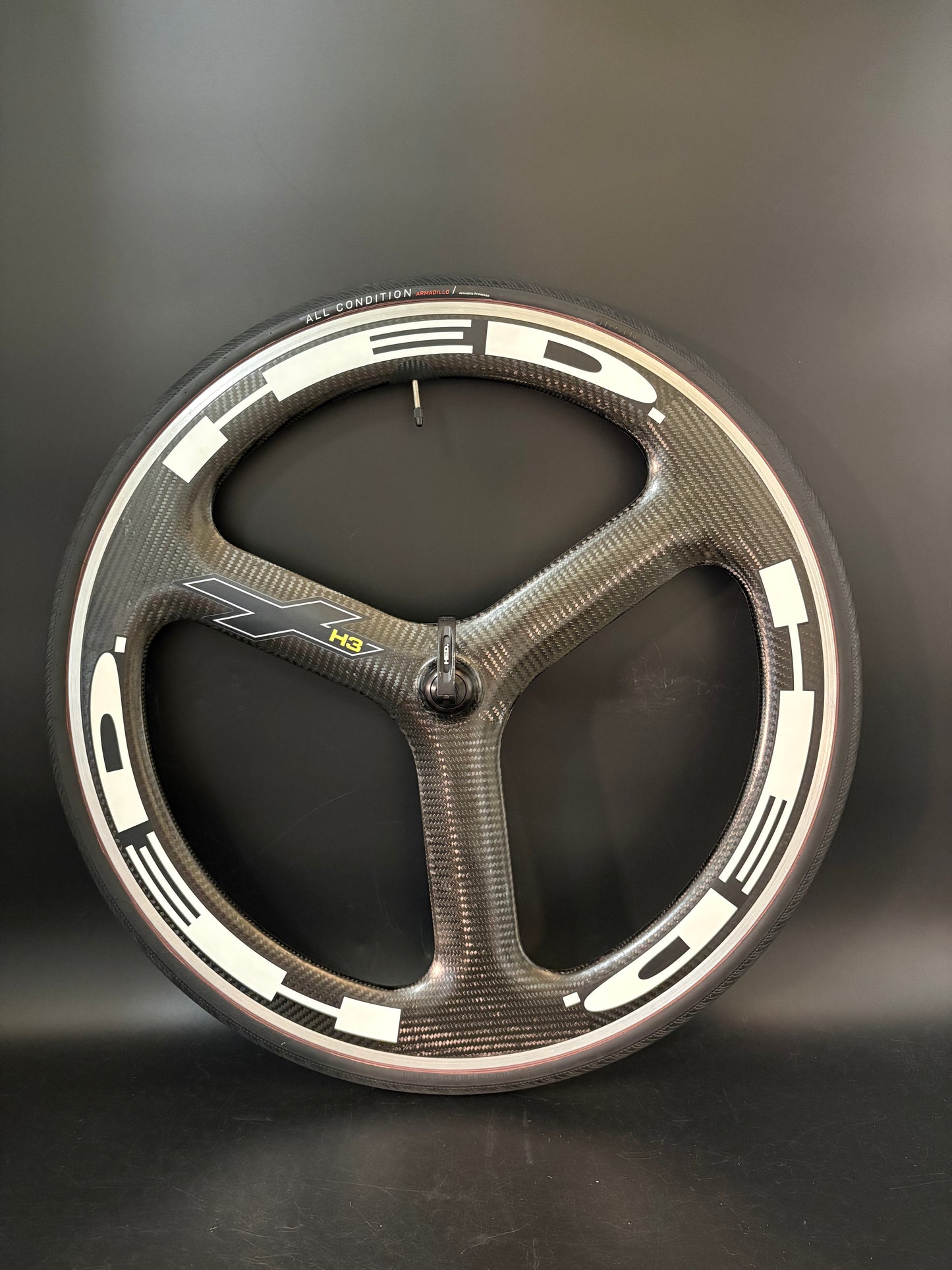 HED H3+ Tri Spoke Front Wheel Carbon Clincher