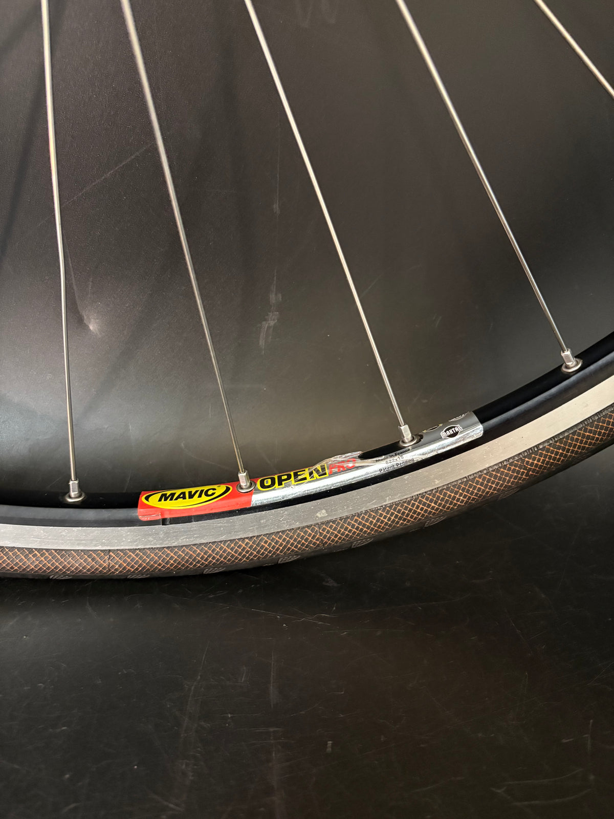Mavic Open Pro Black / Dura Ace 7710 Wheelset 28h